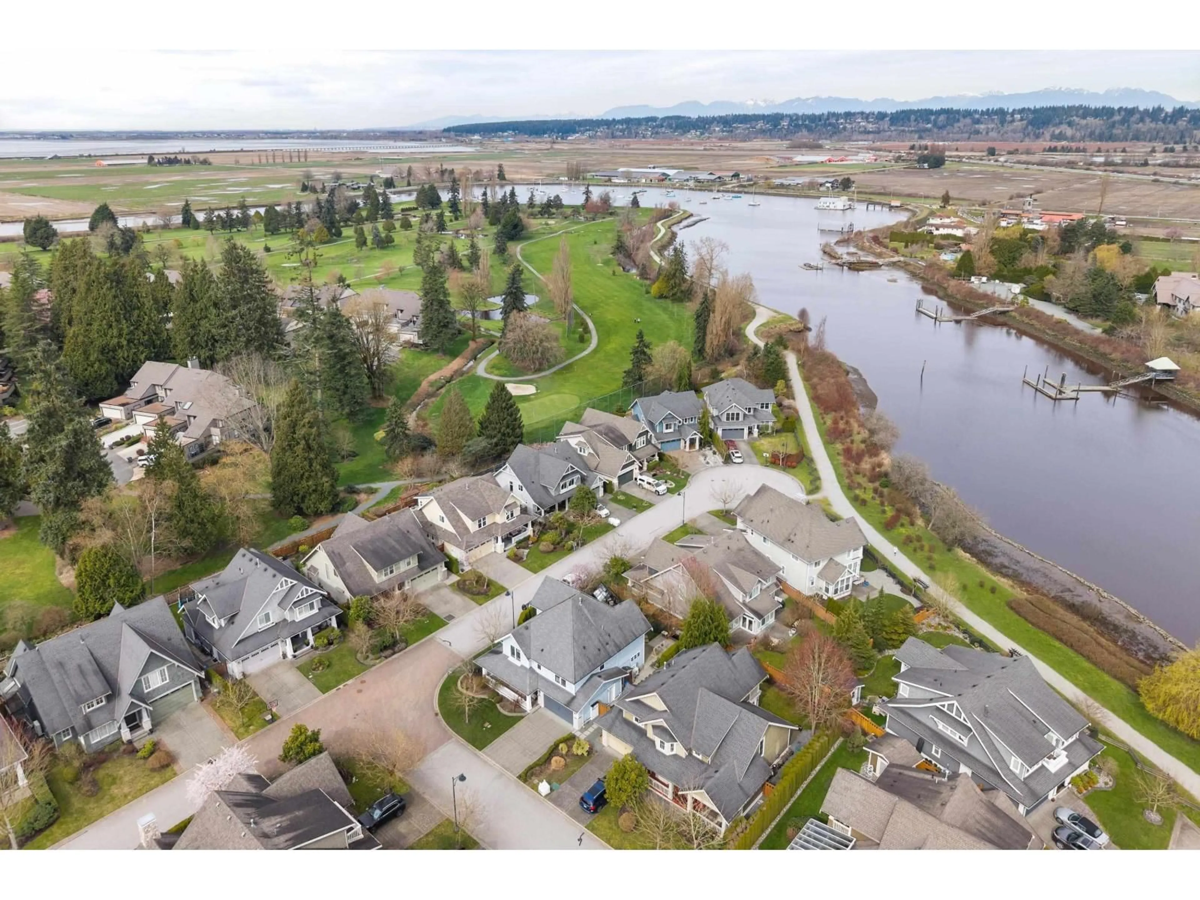 A pic from outside/outdoor area/front of a property/back of a property/a pic from drone, water/lake/river/ocean view for 3711 142 STREET, Surrey British Columbia V4P0C2