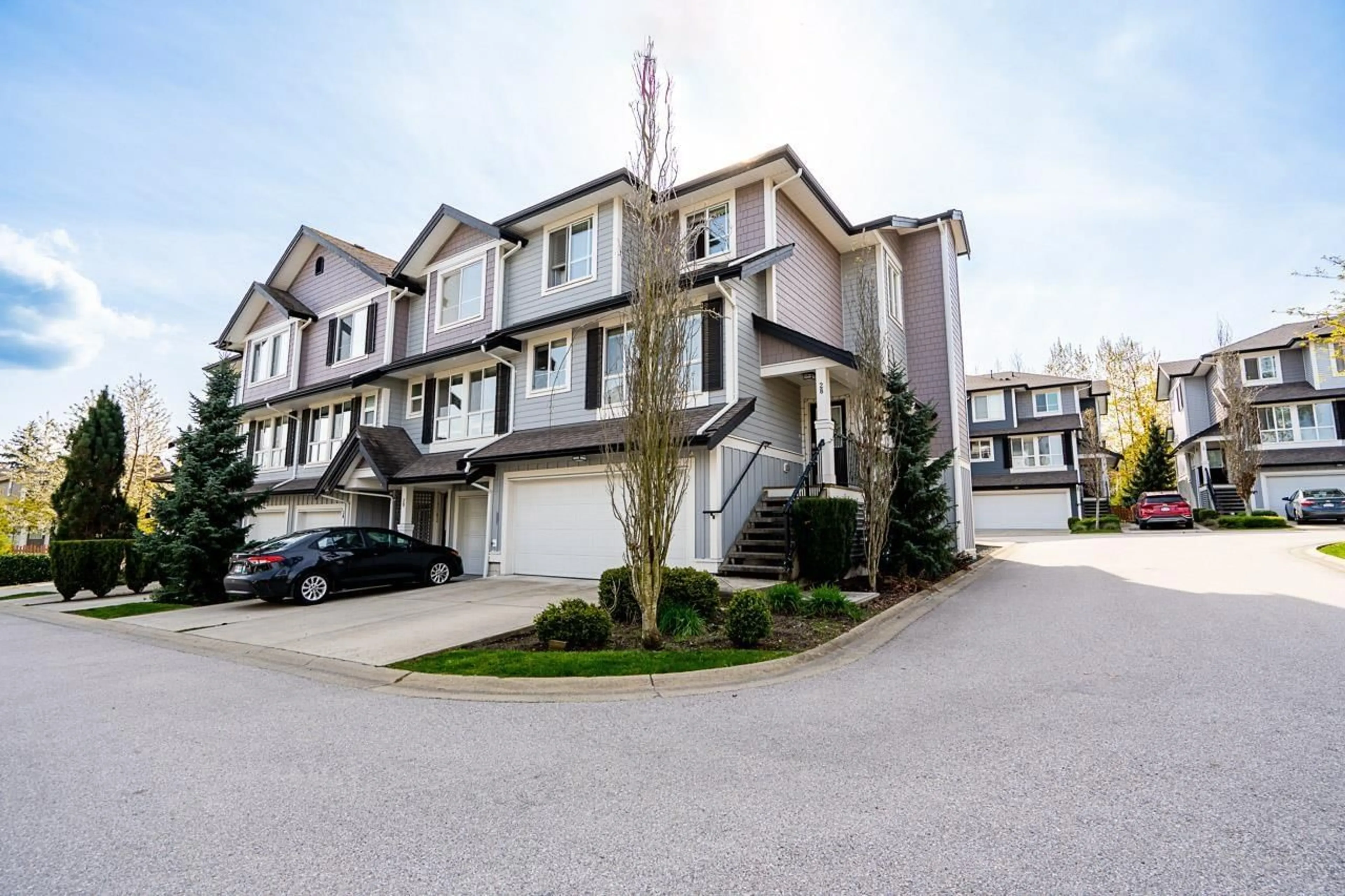 A pic from outside/outdoor area/front of a property/back of a property/a pic from drone, street for 28 - 7157 210 STREET, Langley British Columbia V2Y0T3