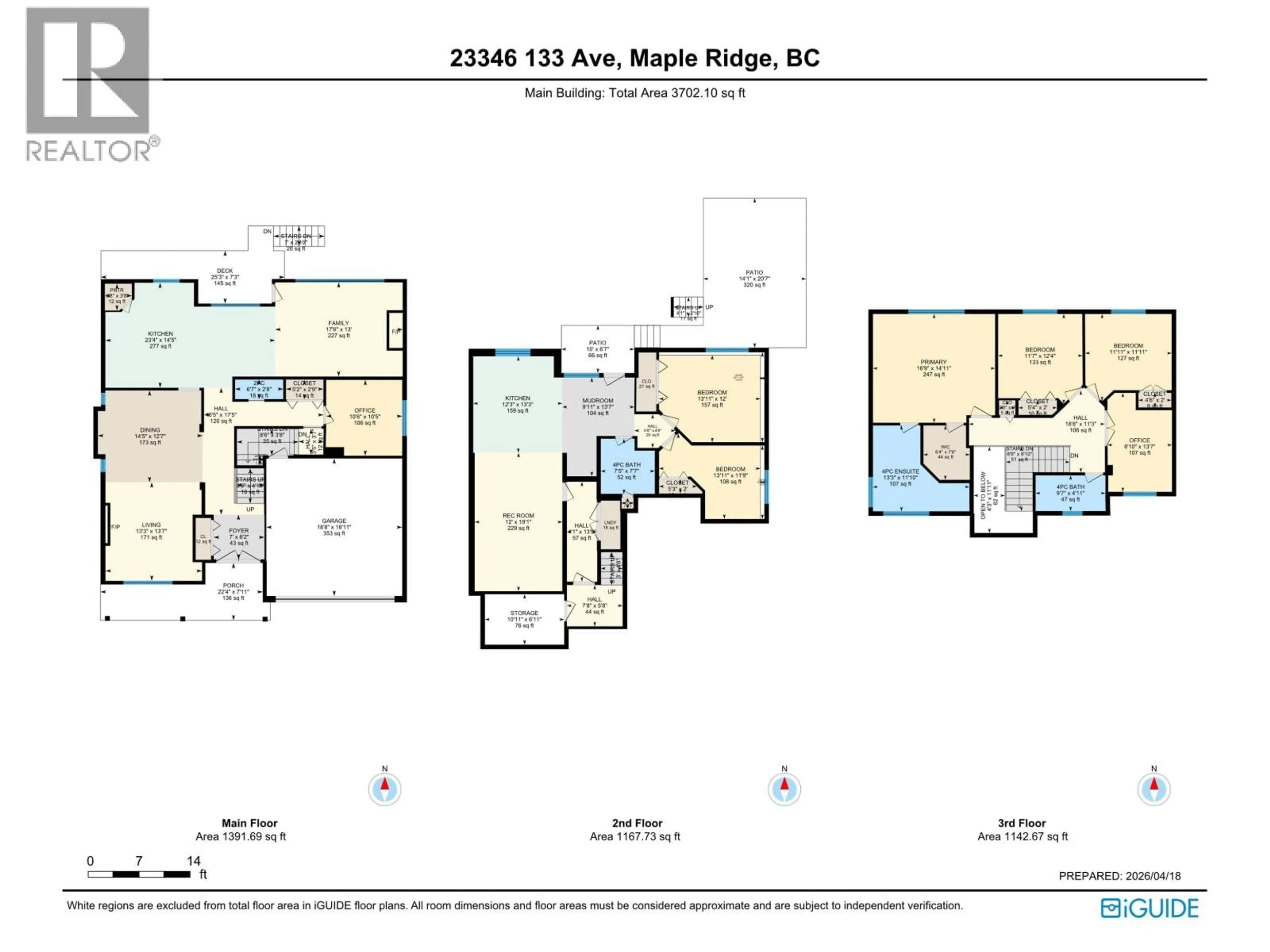 Floor plan for 23346 133 AVENUE, Maple Ridge British Columbia V4R2W6