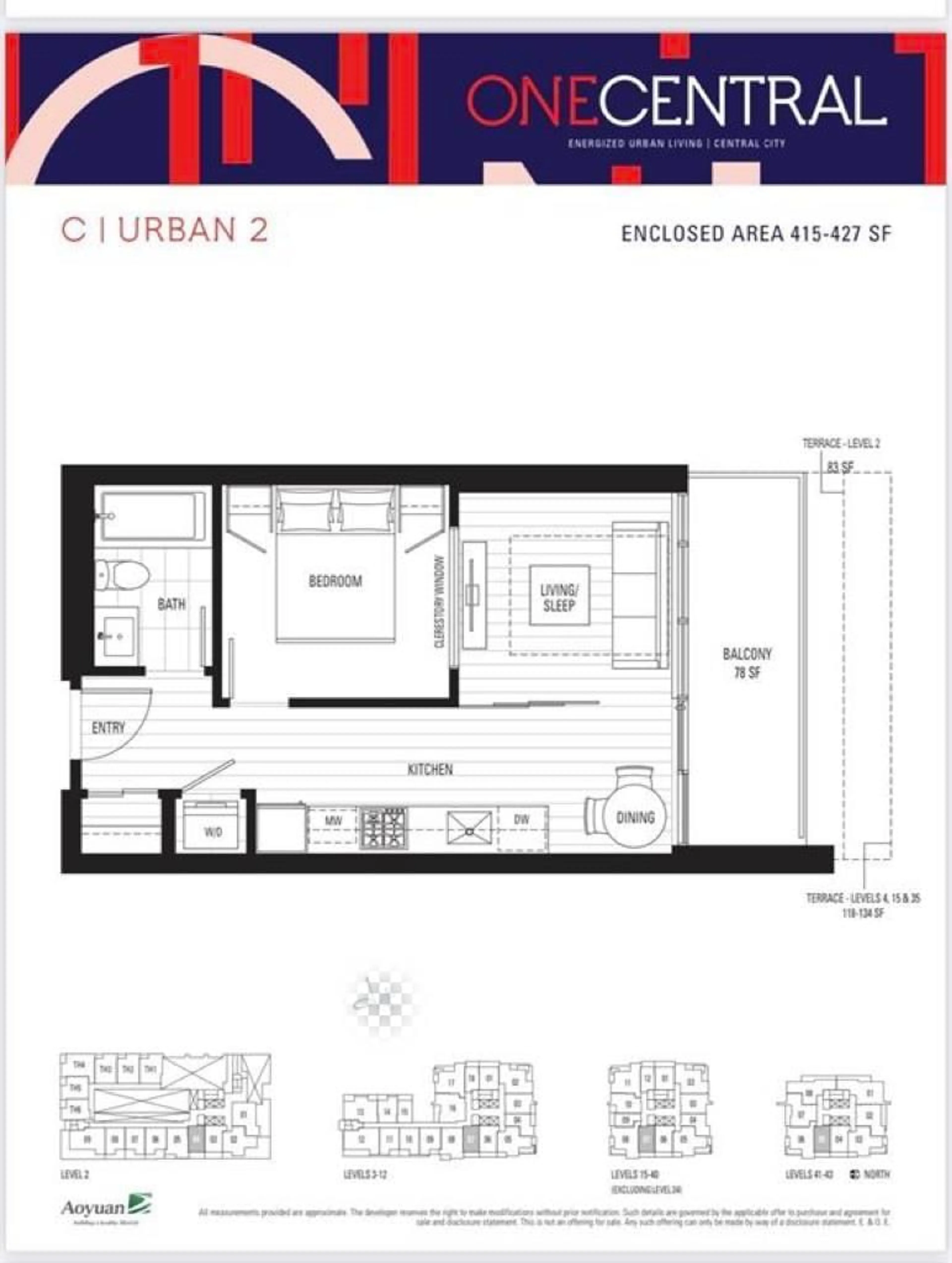Floor plan for 507 - 13350 CENTRAL AVENUE, Surrey British Columbia V3T0S1