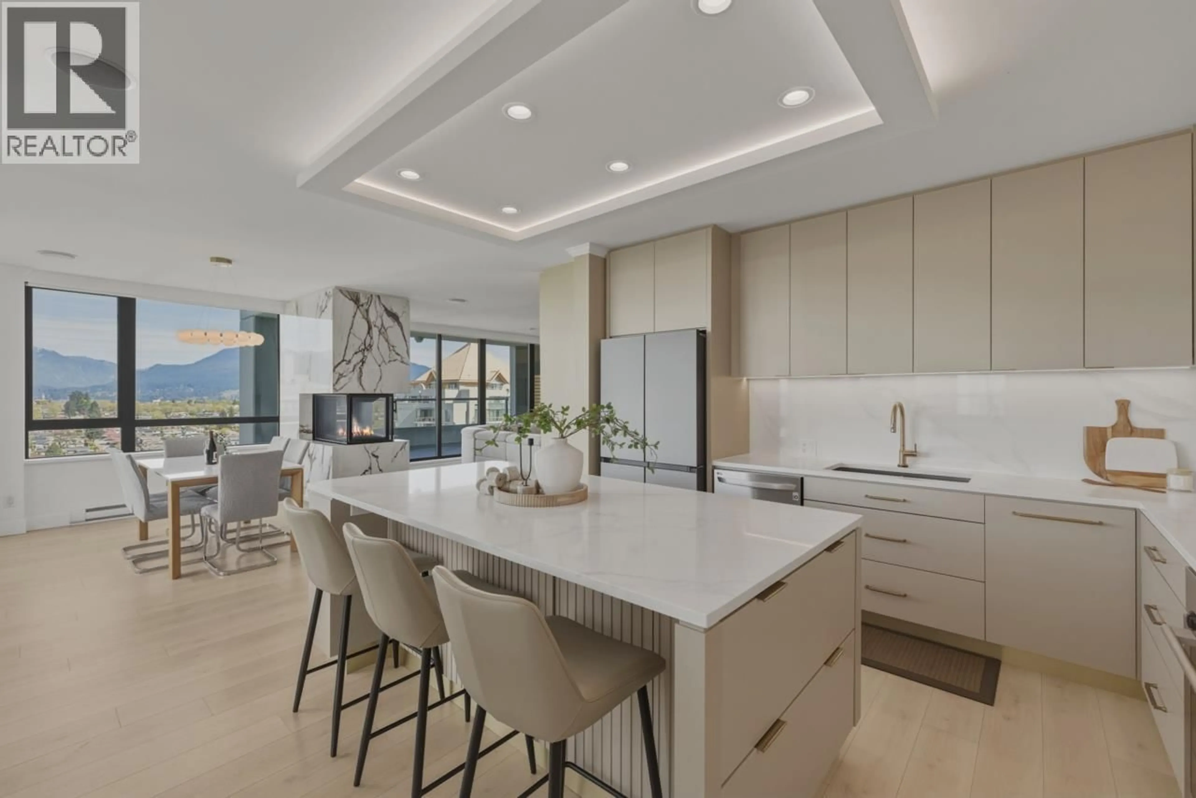 Contemporary kitchen, ceramic/tile floor for 2503 - 4380 HALIFAX STREET, Burnaby British Columbia V5C6R3