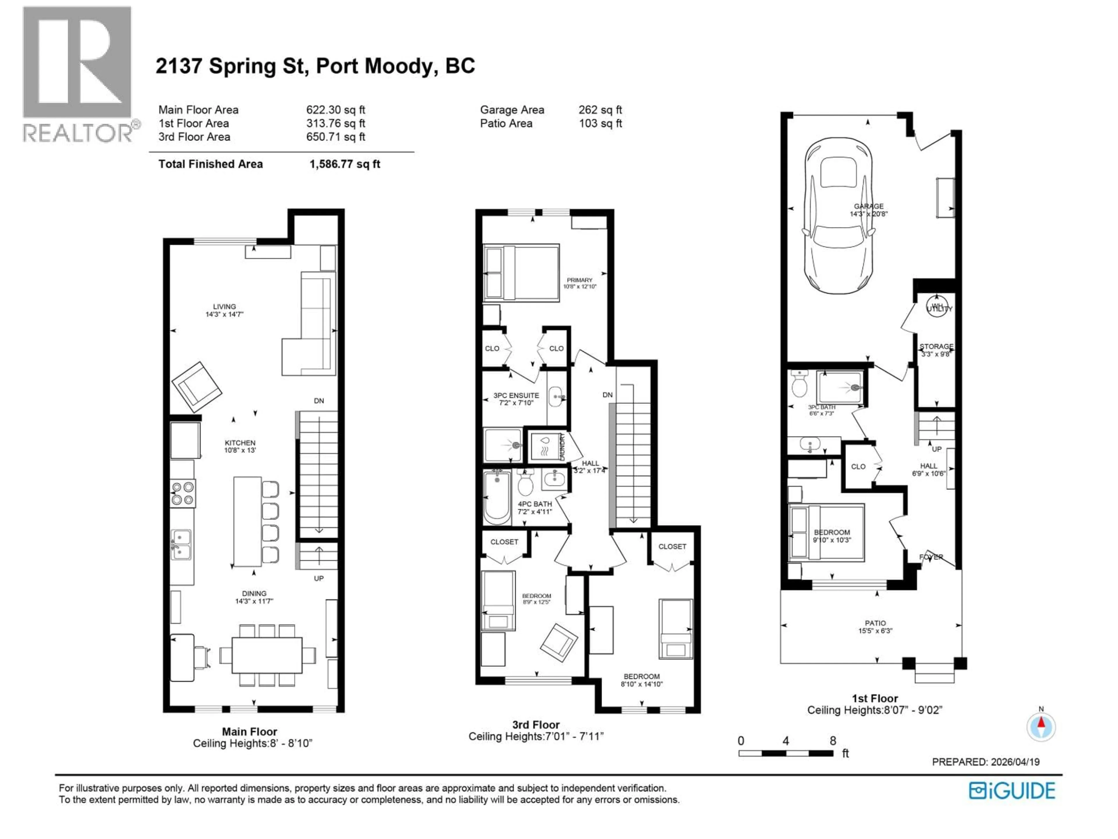 Floor plan for 2137 SPRING STREET, Port Moody British Columbia V3H0J5