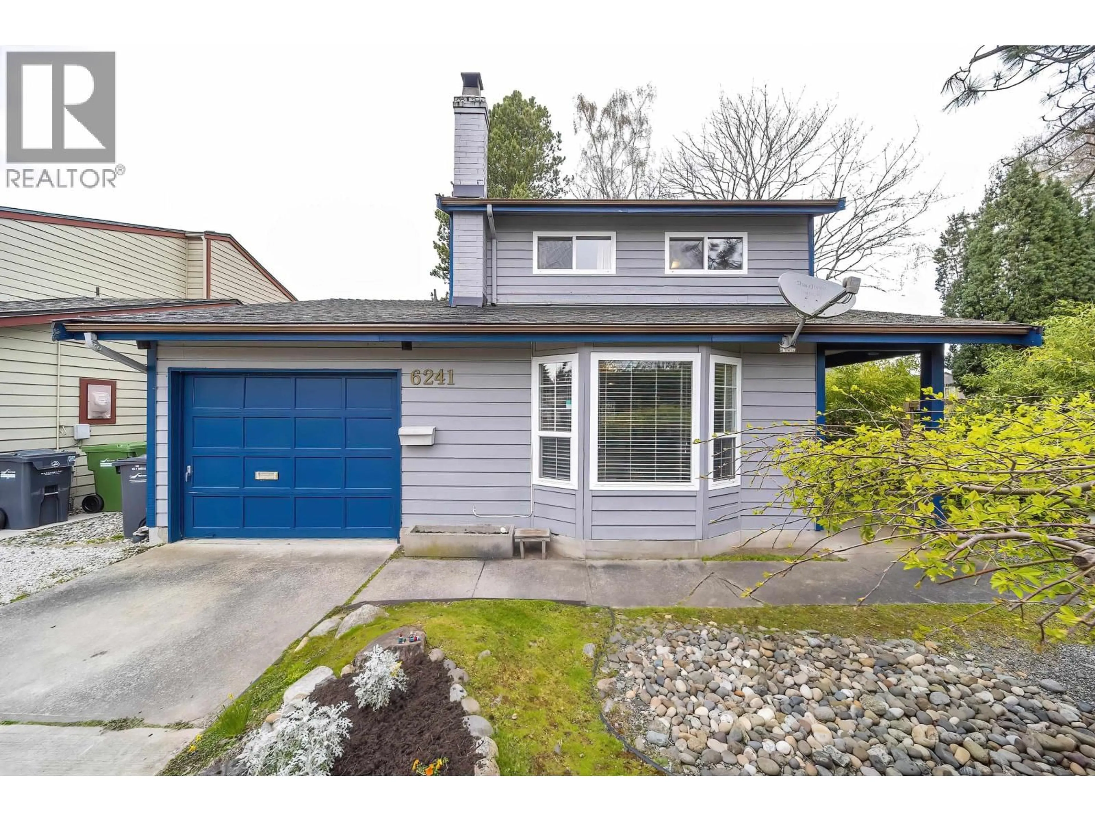 Home with vinyl exterior material, street for 6241 SHERIDAN ROAD, Richmond British Columbia V7E4W5