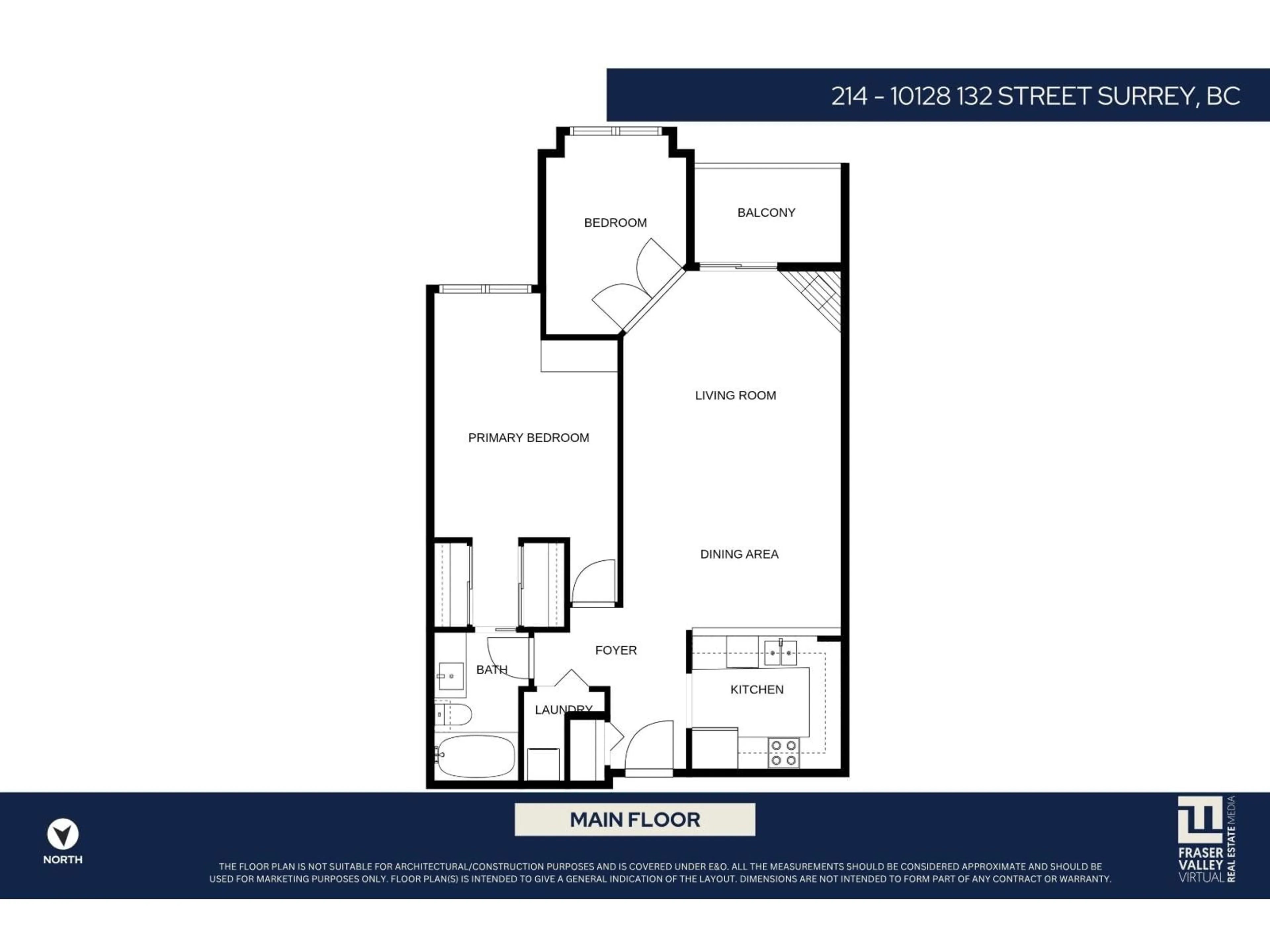 Floor plan for 214 - 10128 132 STREET, Surrey British Columbia V3T3T5