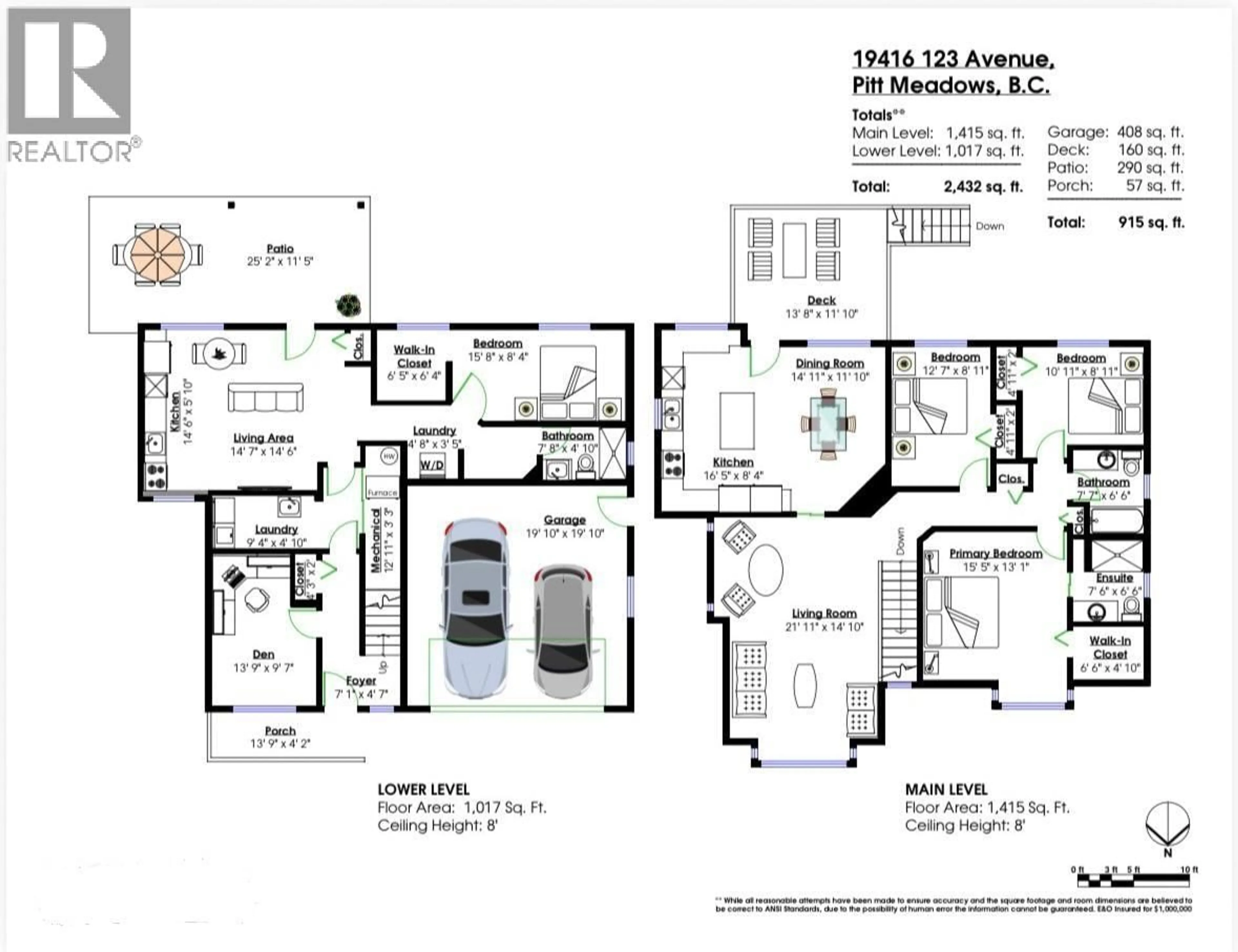 Floor plan for 19416 123 AVENUE, Pitt Meadows British Columbia V3Y2K3