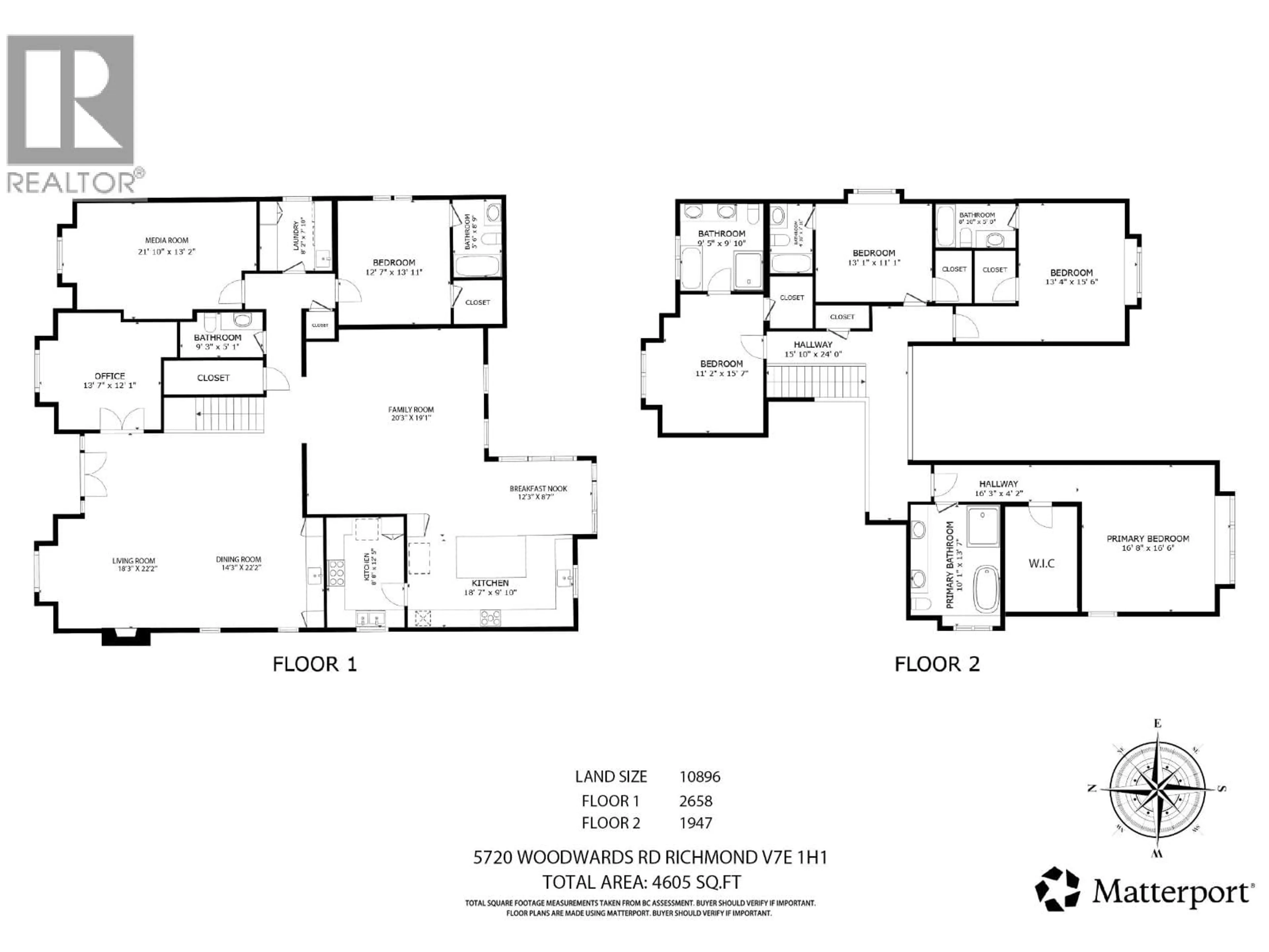 Floor plan for 5720 WOODWARDS ROAD, Richmond British Columbia V7E1H1