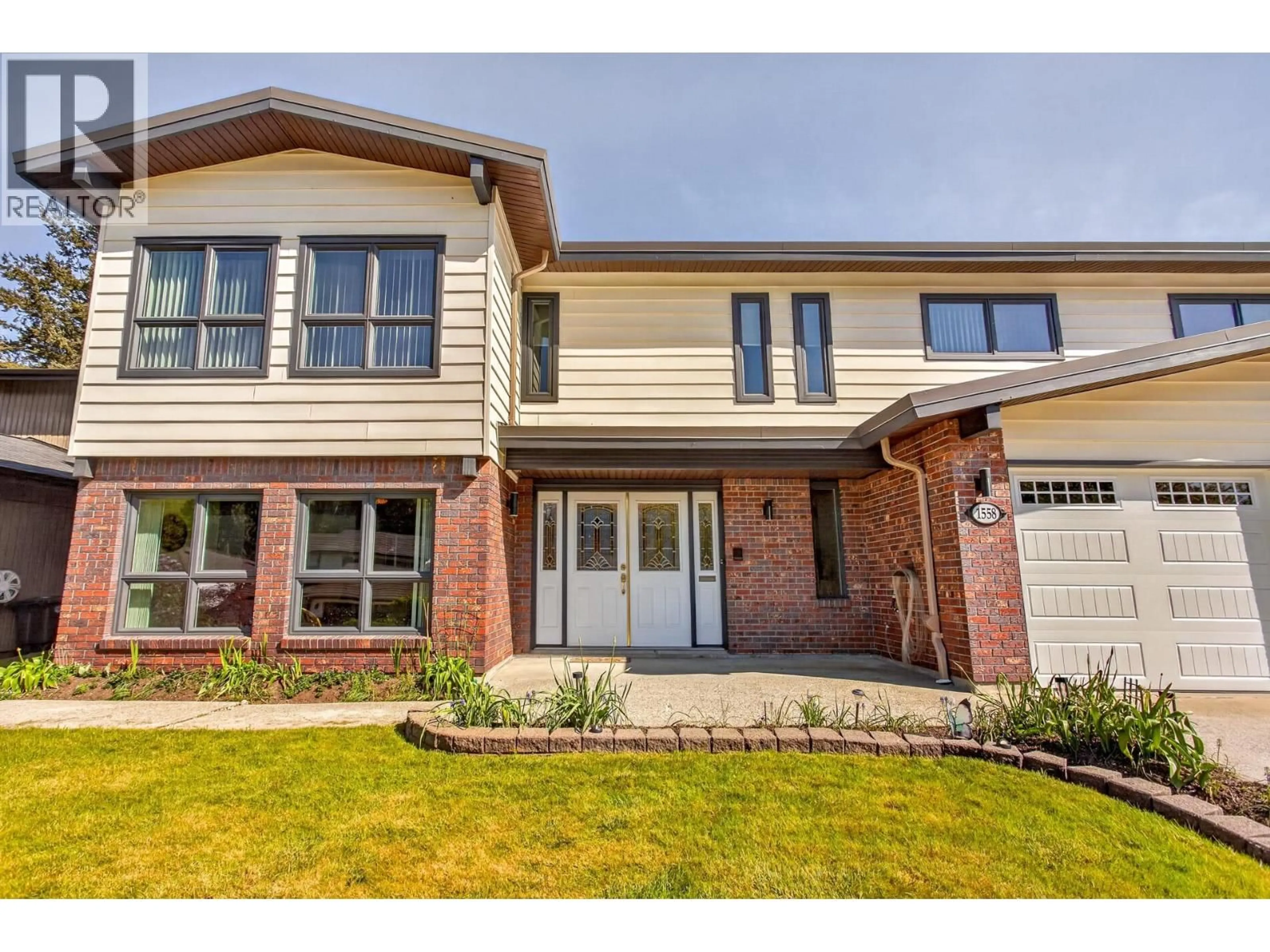 Home with brick exterior material, street for 1558 GLEN ABBEY DRIVE, Burnaby British Columbia V5A4C8