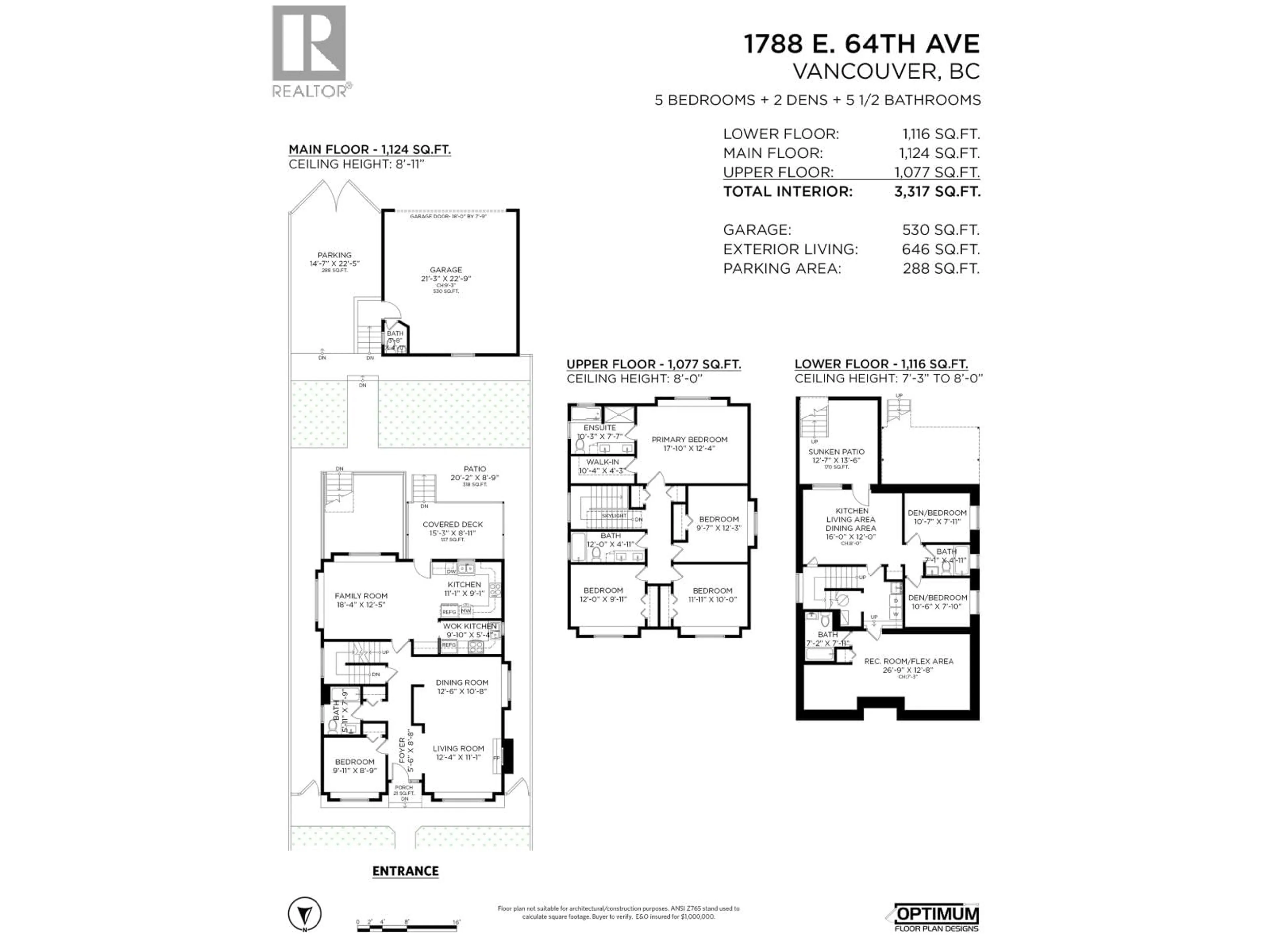 Floor plan for 1788 64TH AVENUE, Vancouver British Columbia V5P2M7