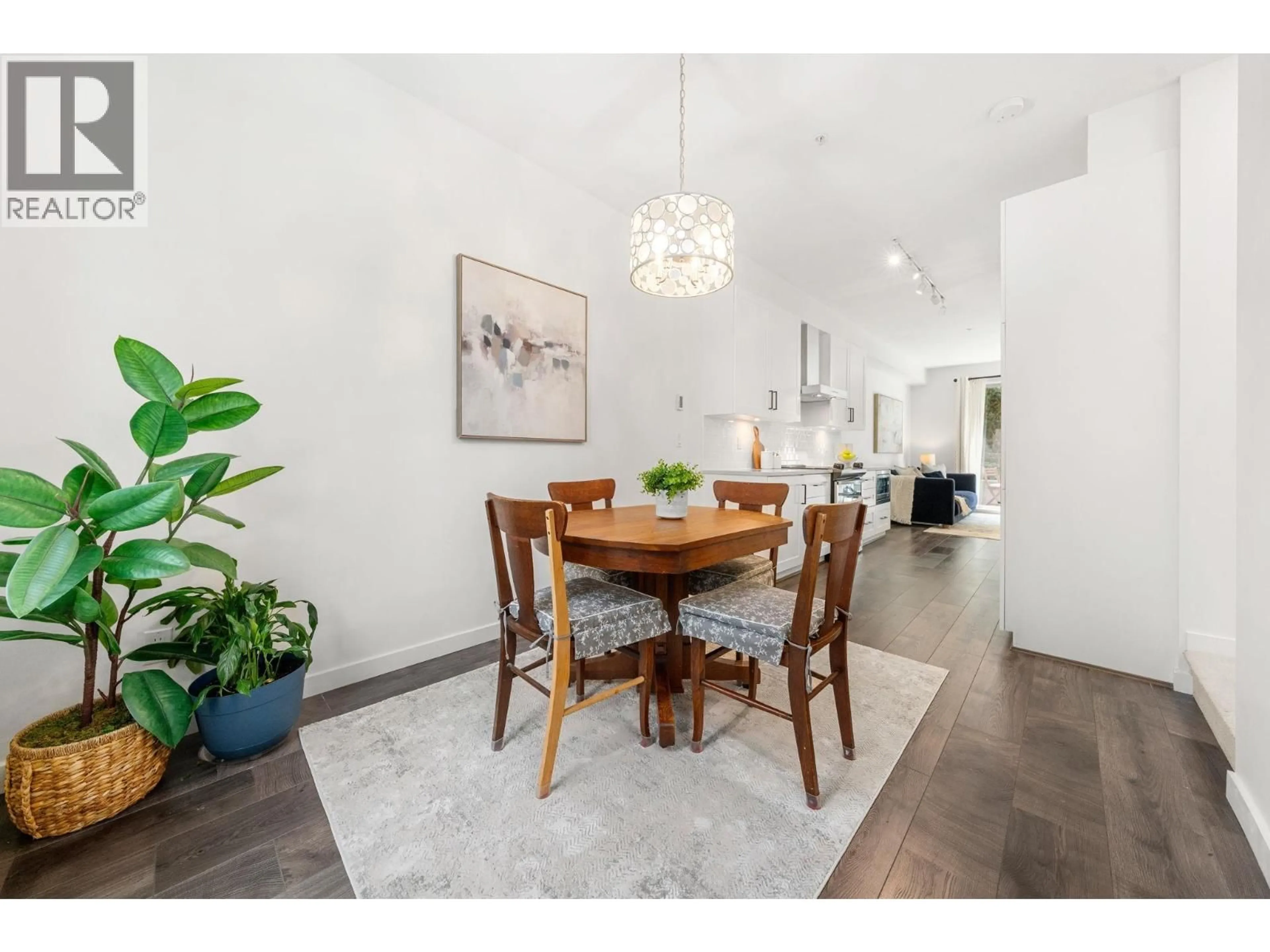 Dining room, wood/laminate floor for 9 - 433 SEYMOUR RIVER PLACE, North Vancouver British Columbia V7H0B8