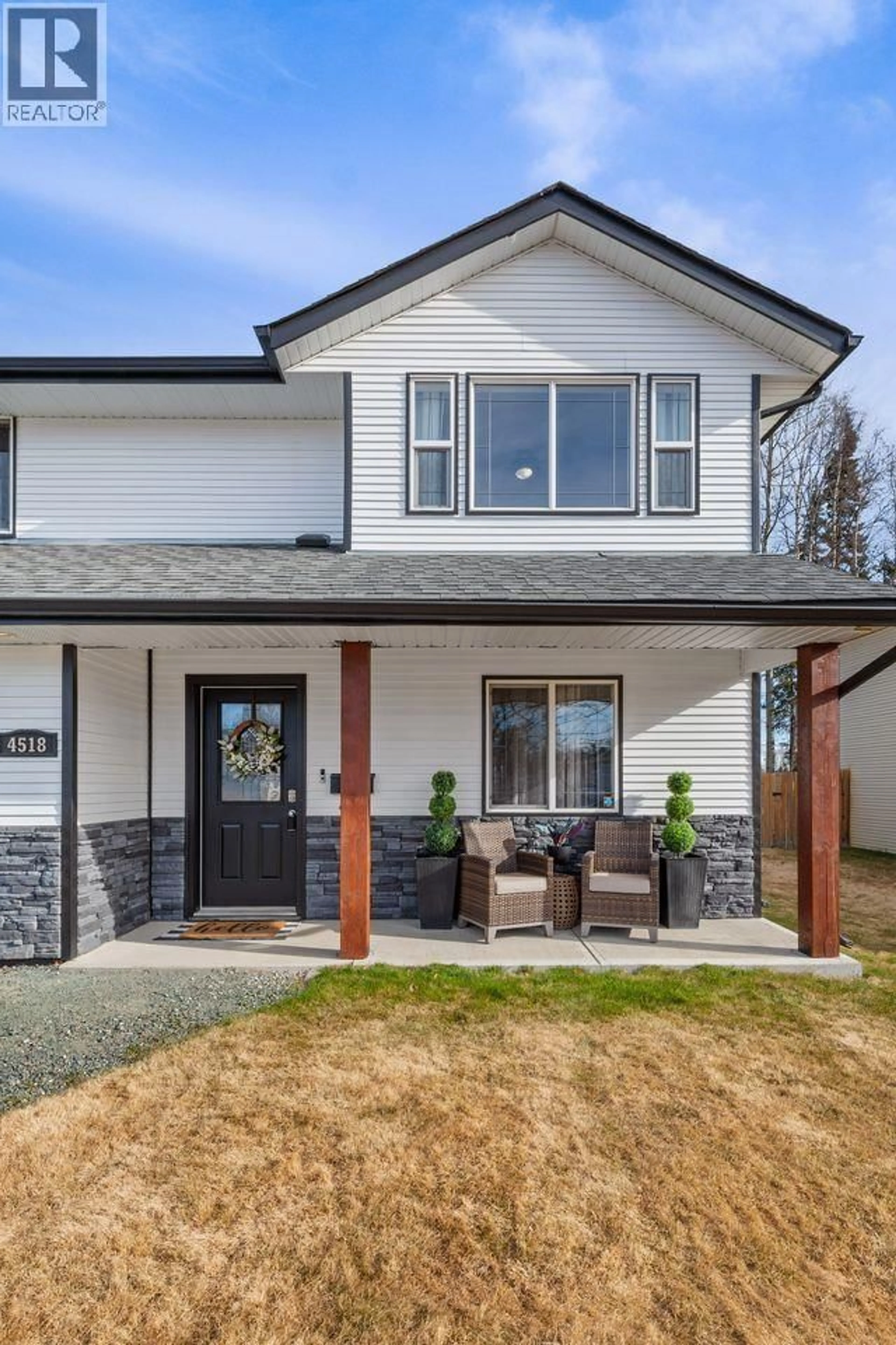 Home with vinyl exterior material, street for 4518 GRAY DRIVE, Prince George British Columbia V2K4Y4