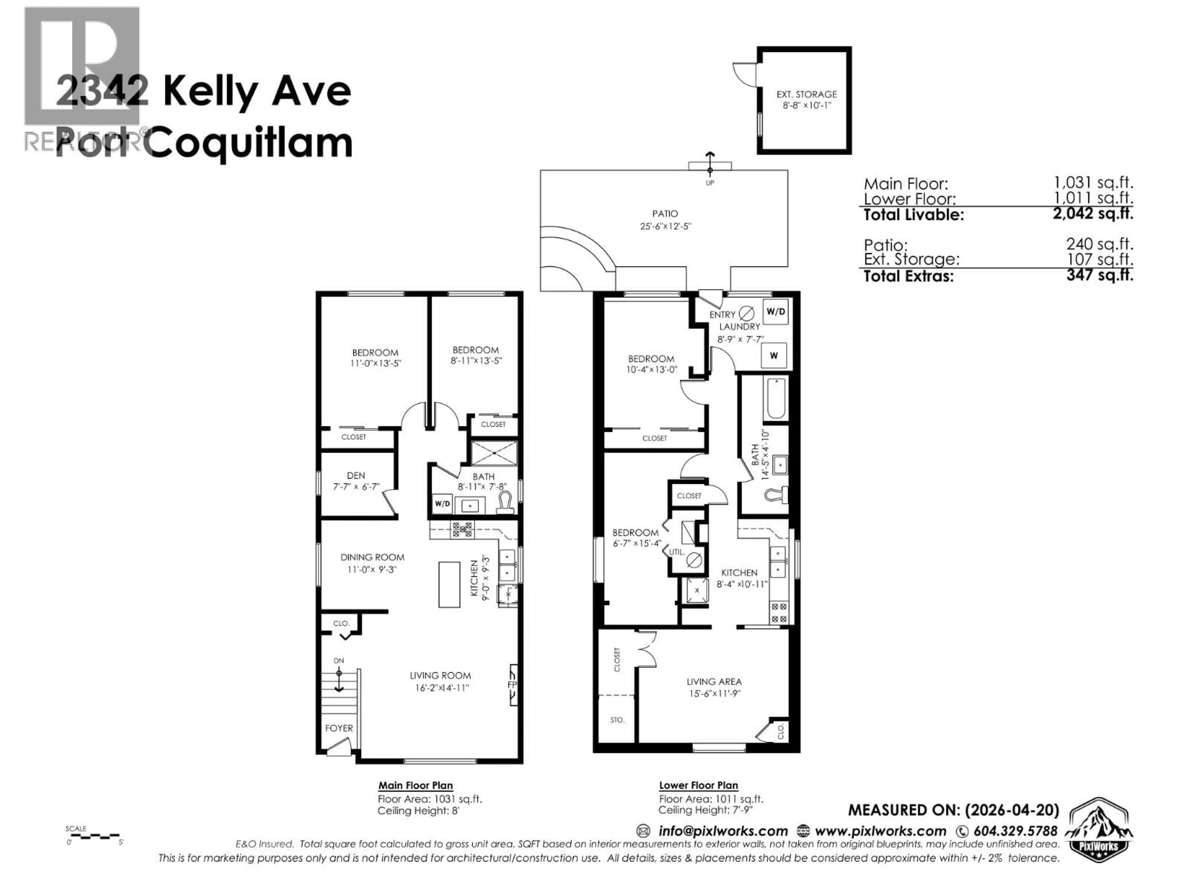 Floor plan for 2342 KELLY AVENUE, Port Coquitlam British Columbia V3C1Y2