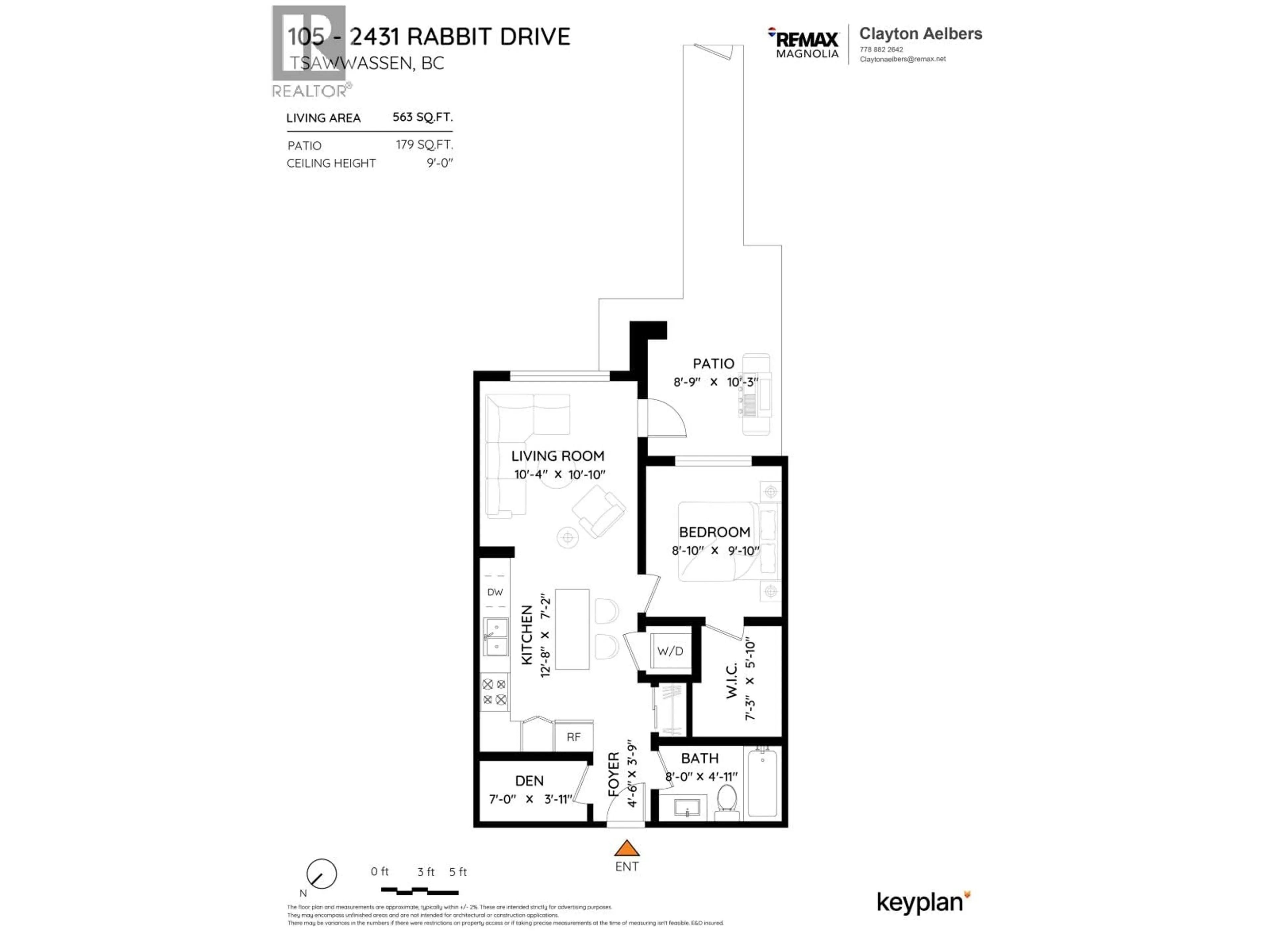 Floor plan for 105 - 2431 RABBIT DRIVE, Tsawwassen British Columbia V4M0G5