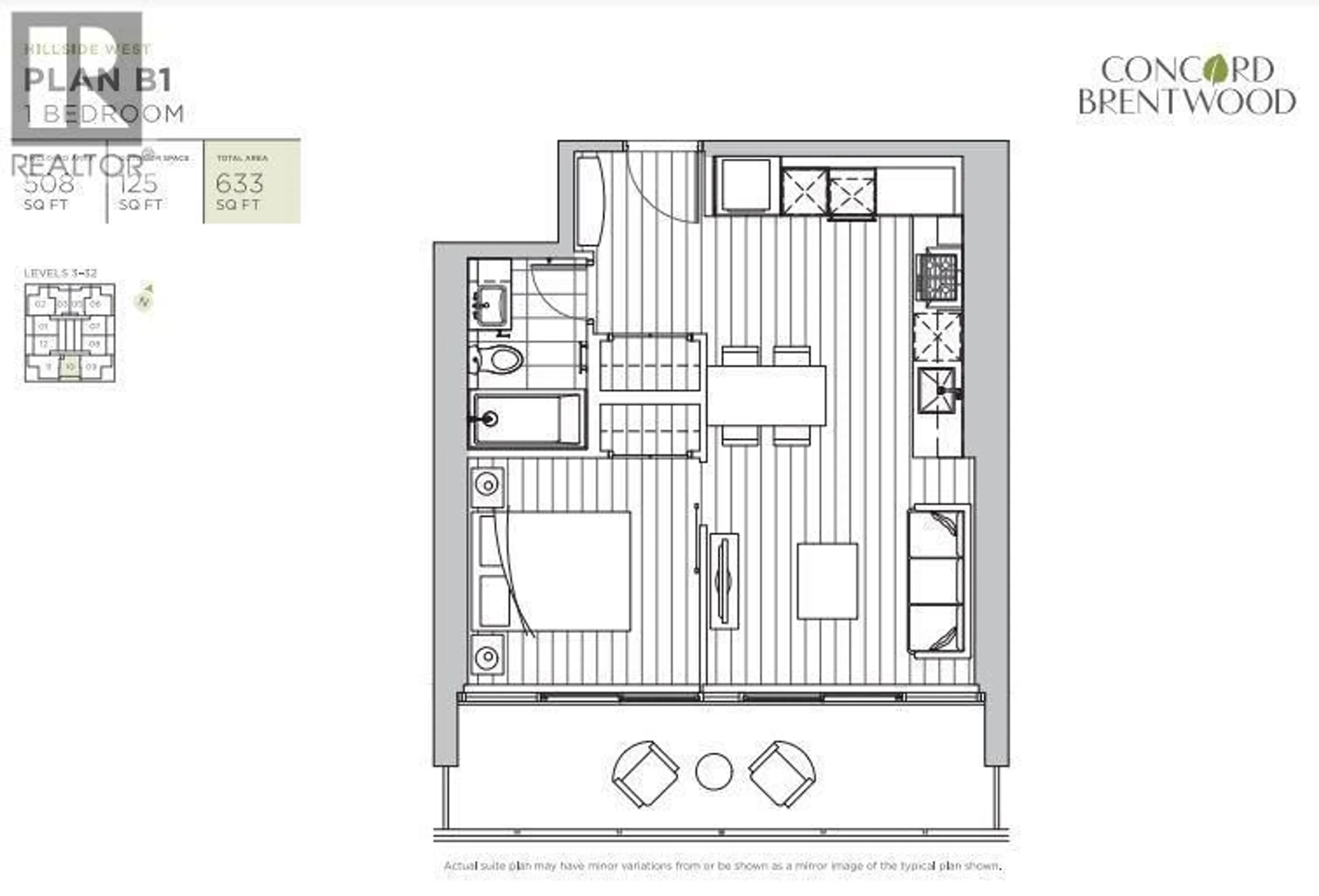Floor plan for 2010 - 4720 LOUGHEED HIGHWAY, Burnaby British Columbia V5C0M8