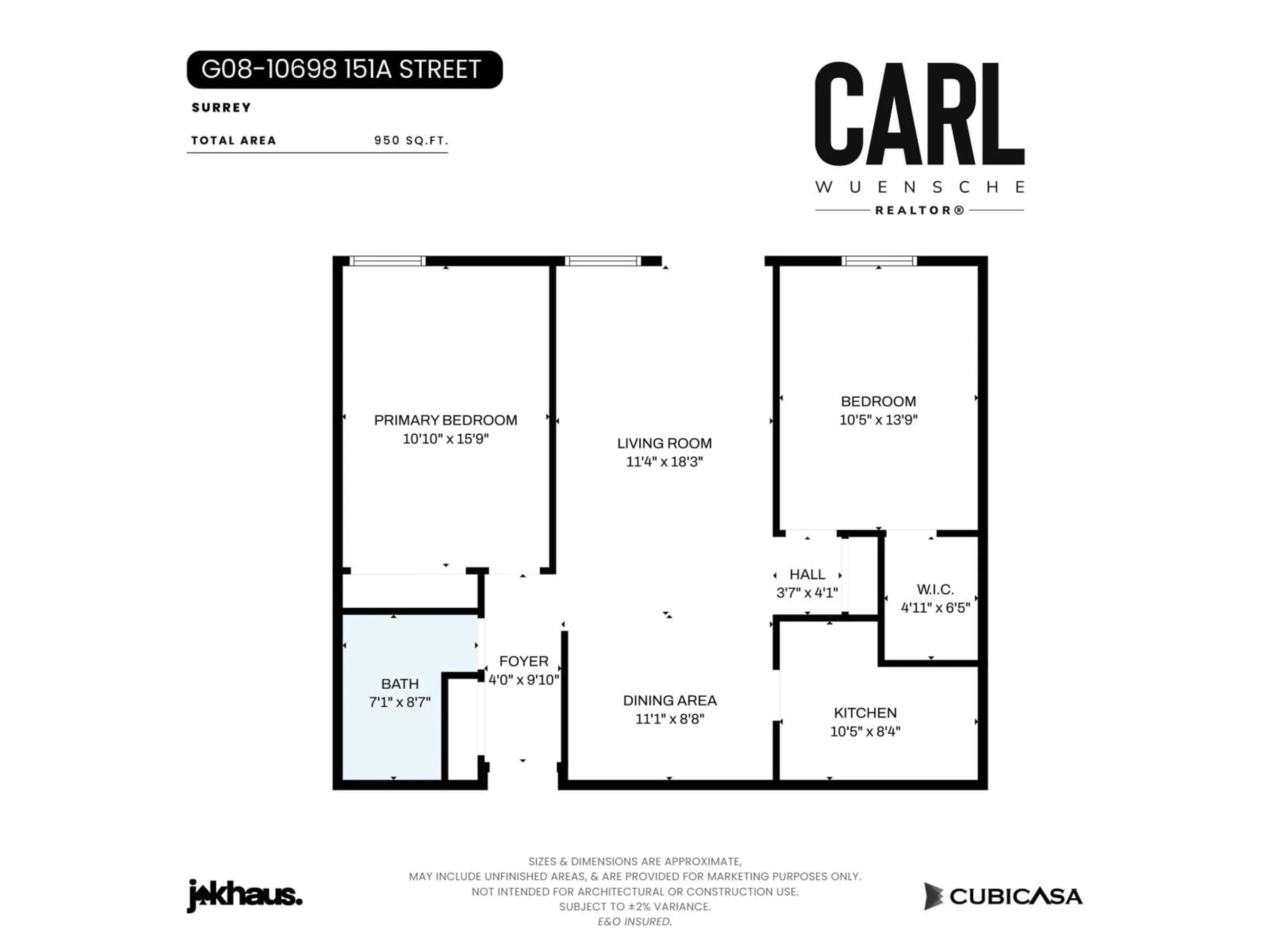 Floor plan for G08 - 10698 151A STREET, Surrey British Columbia V3R8T5