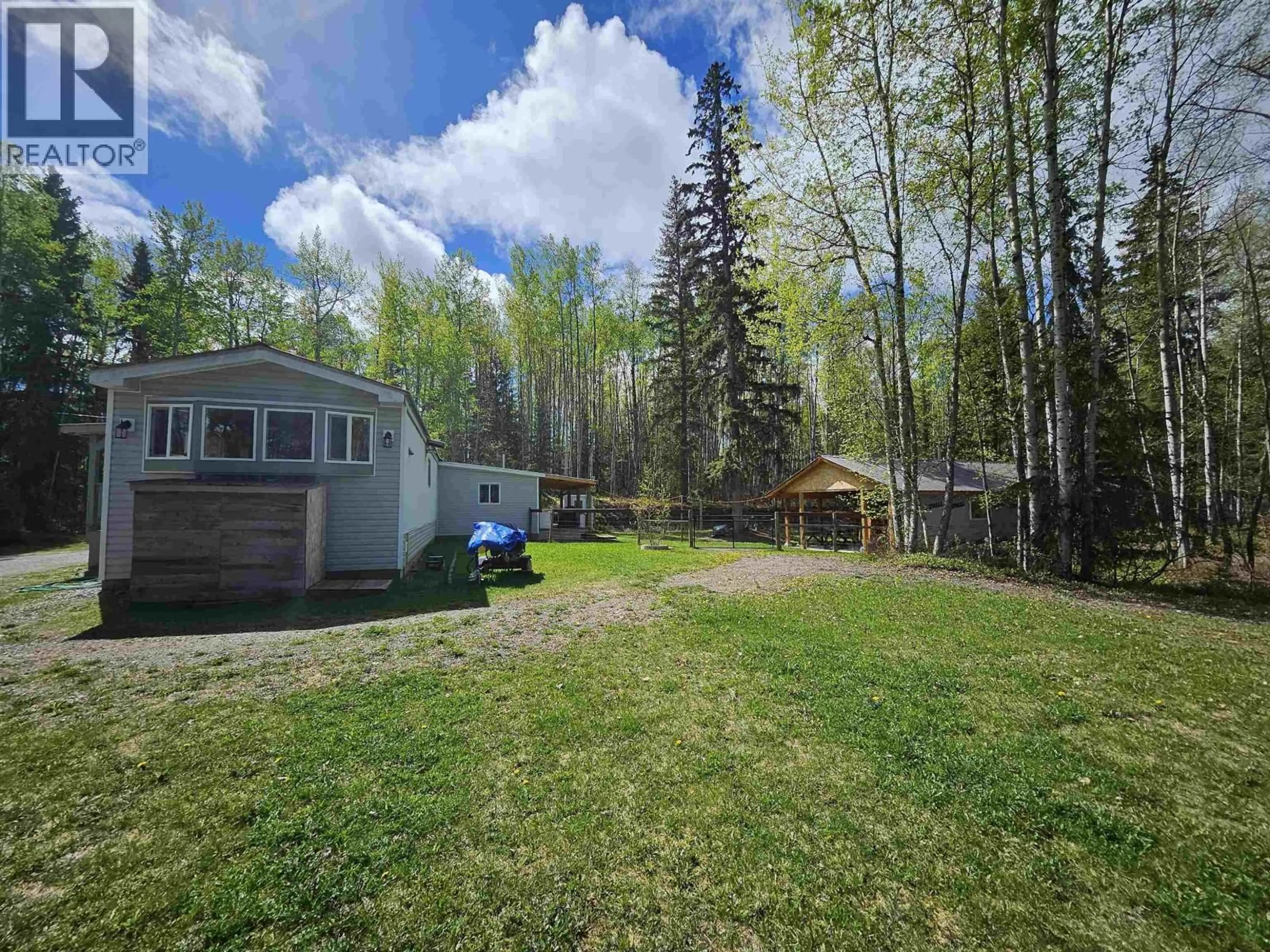 A pic from outside/outdoor area/front of a property/back of a property/a pic from drone, forest/trees view for 1483 WINWORD ROAD, Quesnel British Columbia V2J7G3