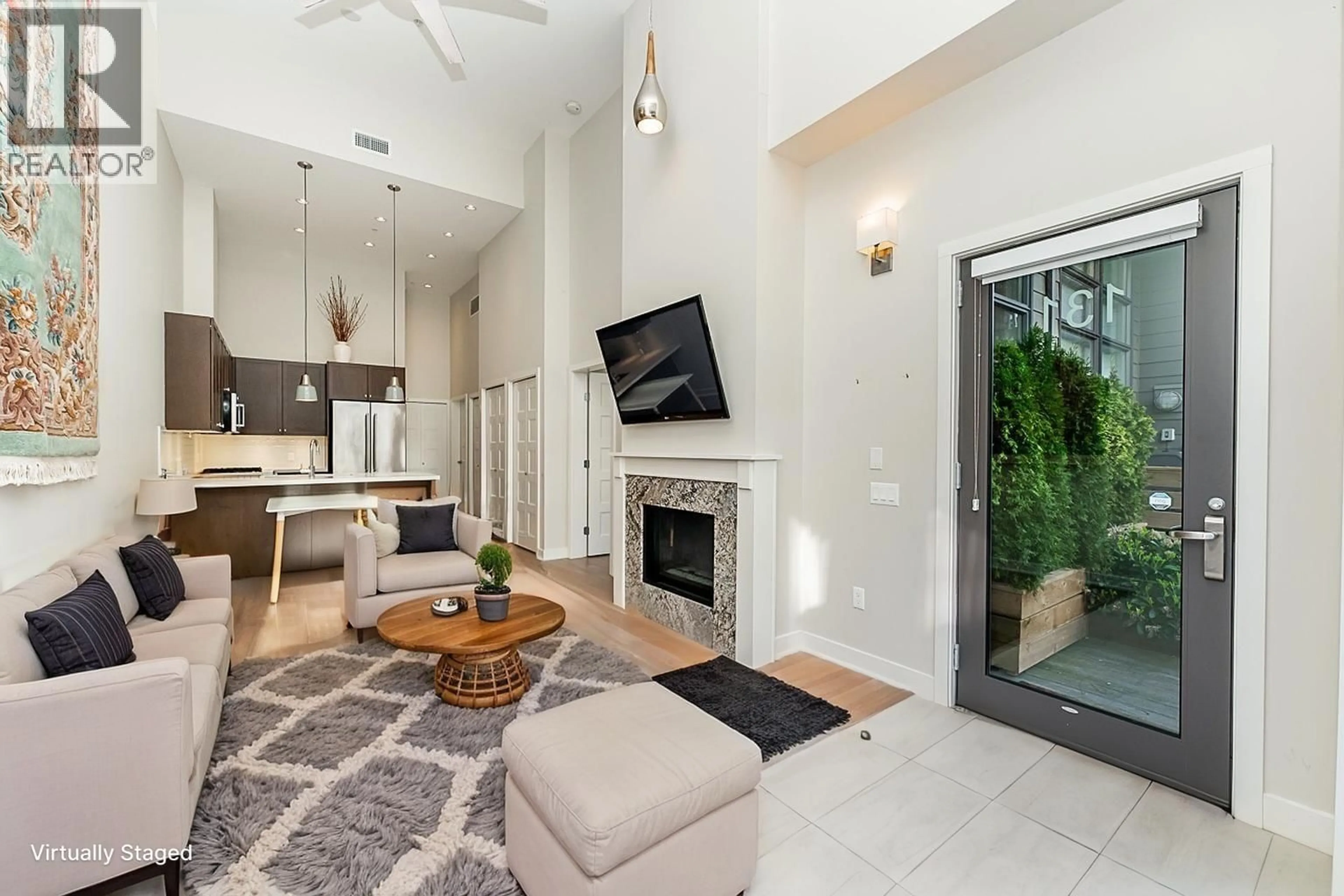 Living room with furniture, ceramic/tile floor for 131 - 6160 LONDON ROAD, Richmond British Columbia V7E4J2