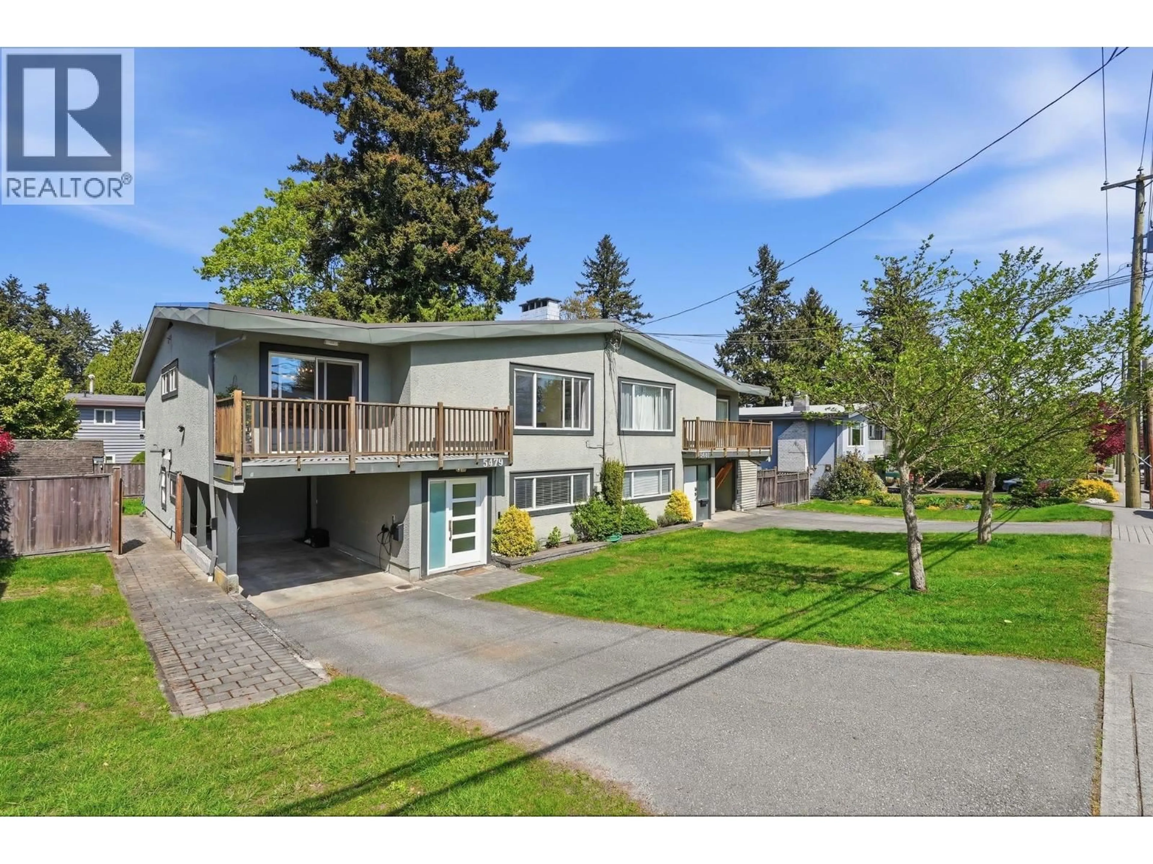 A pic from outside/outdoor area/front of a property/back of a property/a pic from drone, street for 5479 6 AVENUE, Delta British Columbia V4M1L9