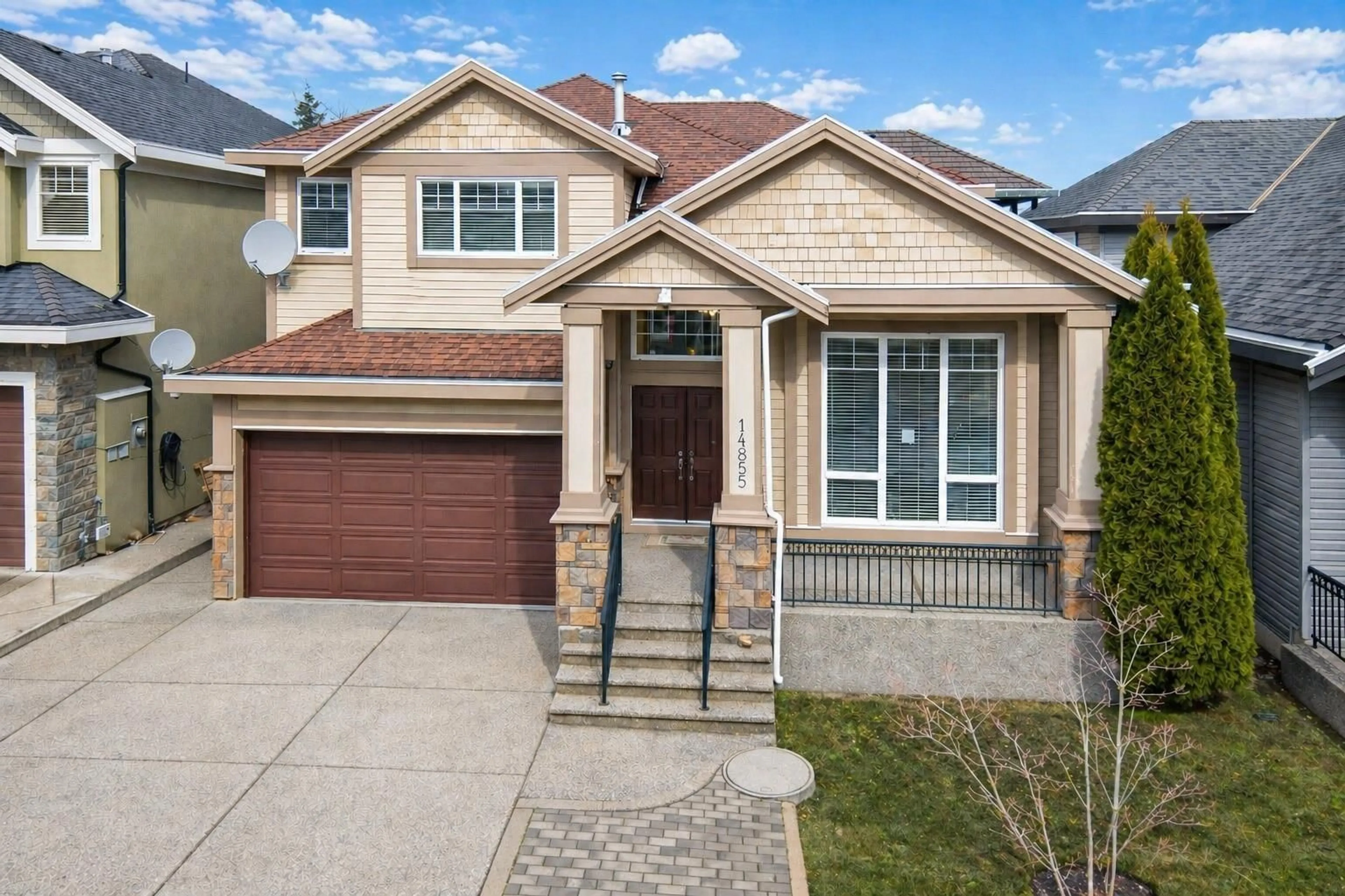Home with brick exterior material, street for 14855 71 AVENUE, Surrey British Columbia V3S0X3