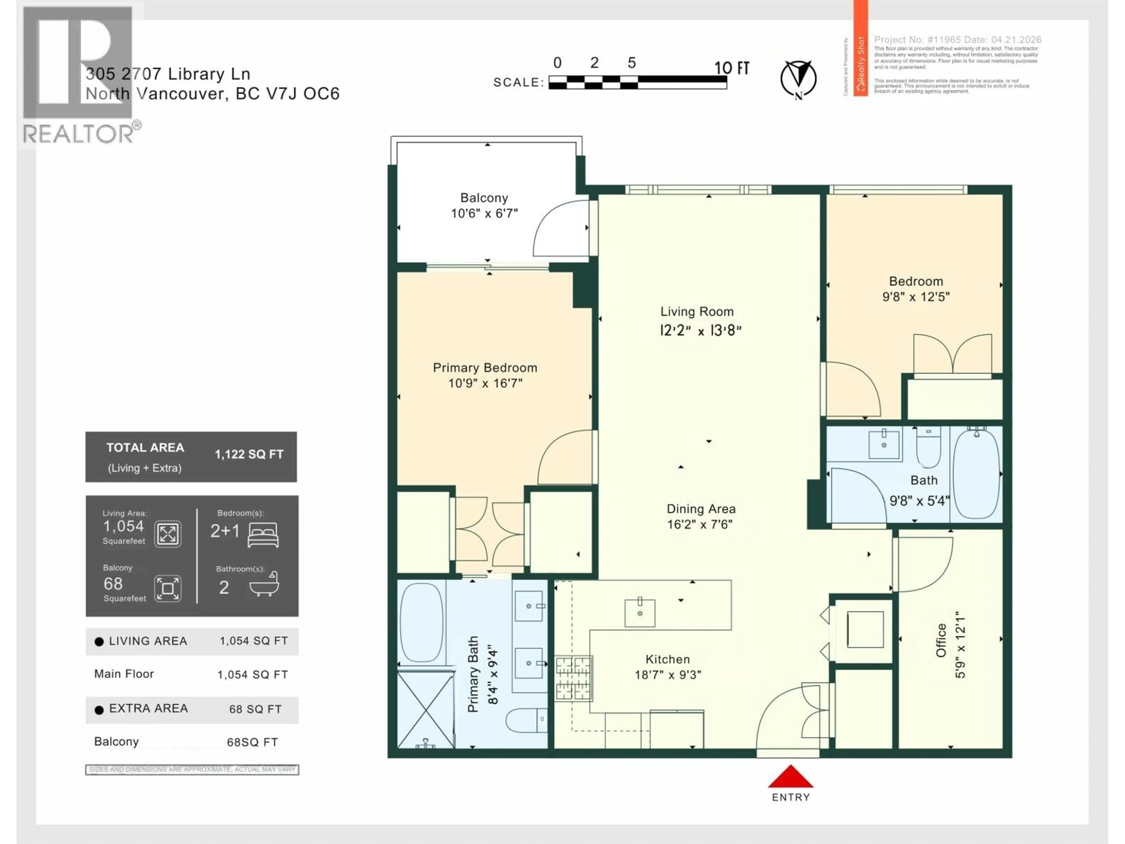 Floor plan for 305 - 2707 LIBRARY LANE, North Vancouver British Columbia V7J0C6