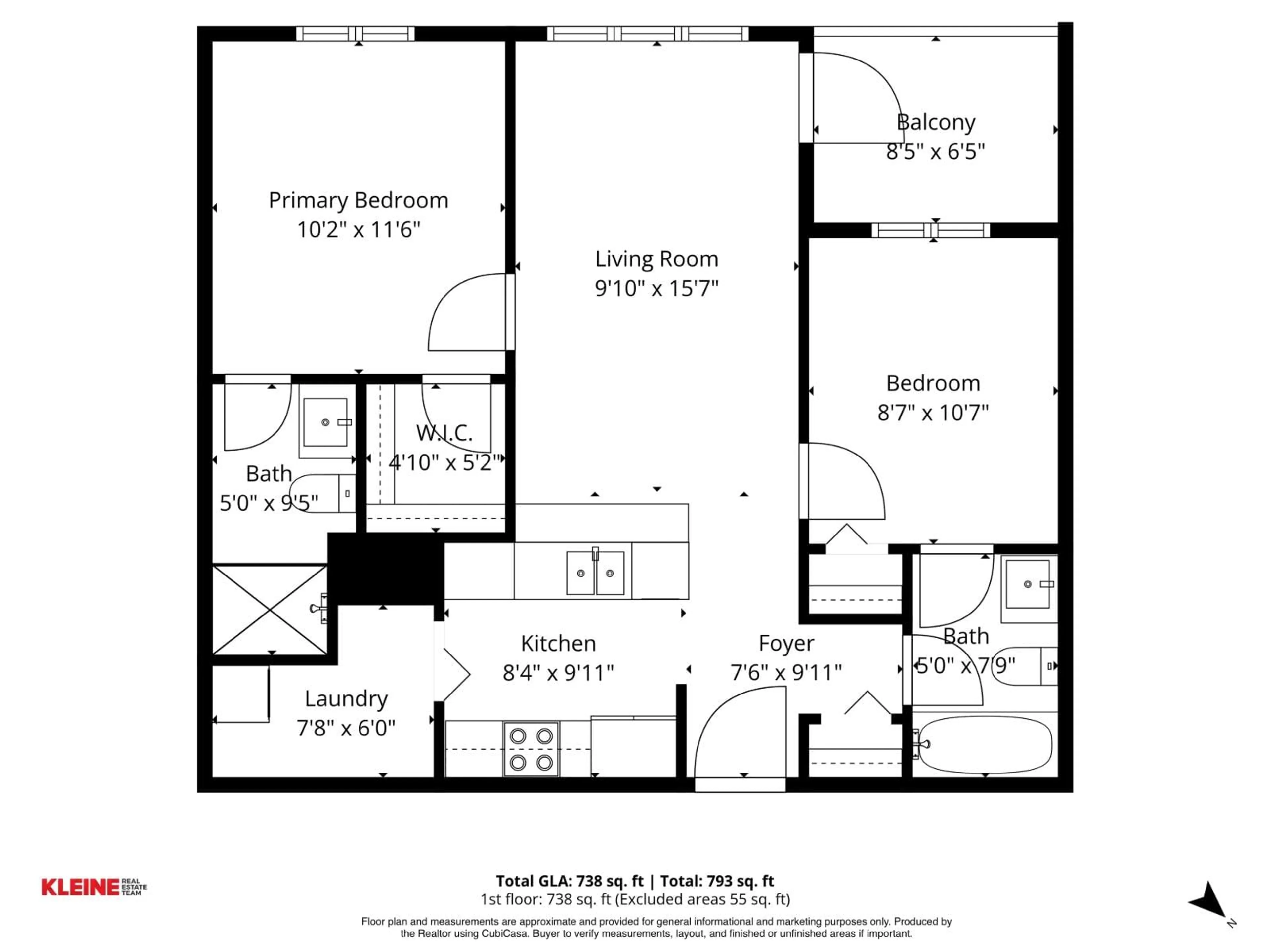 Floor plan for 407 - 2855 156 STREET, Surrey British Columbia V3Z3Y3