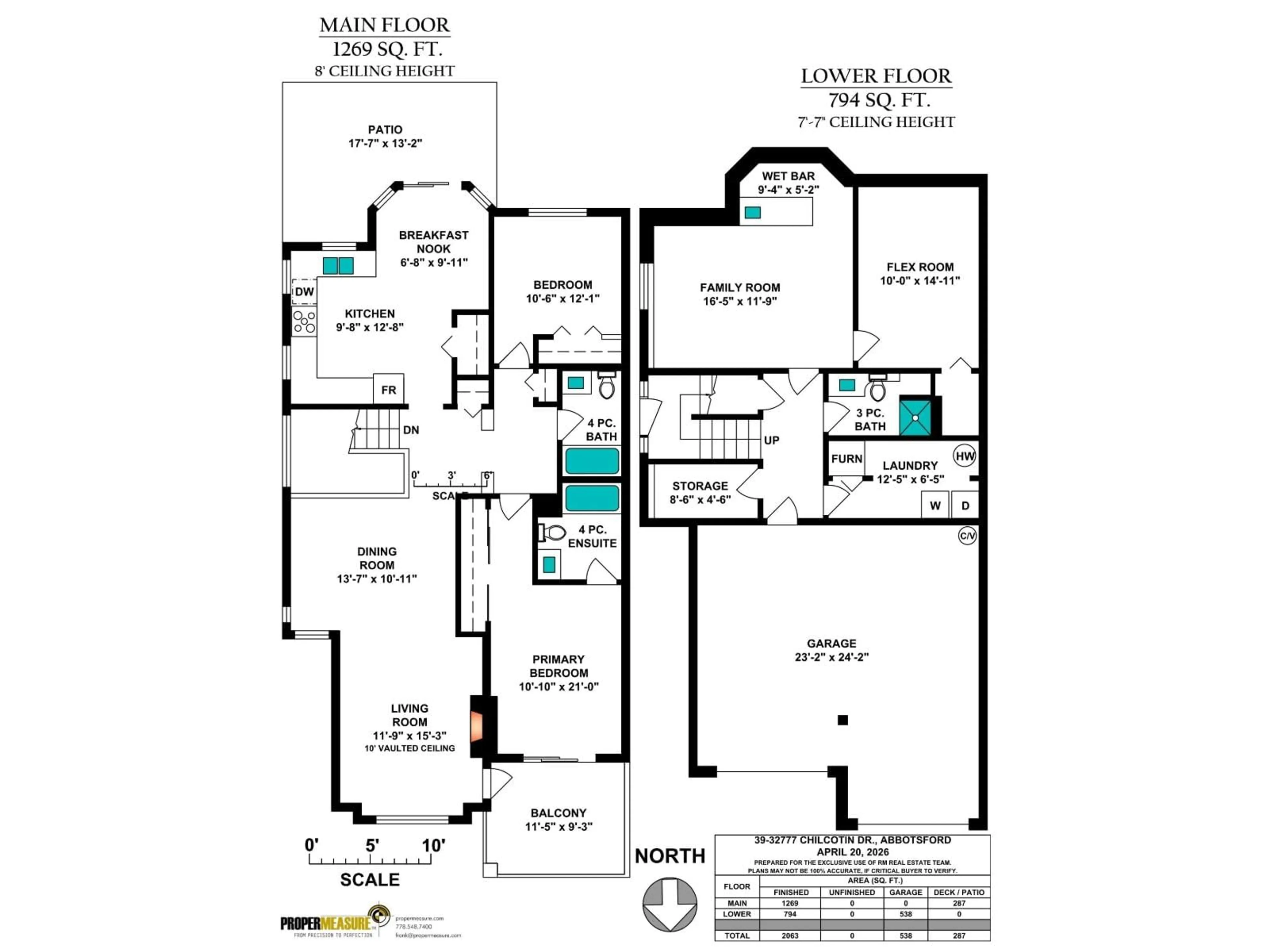 Floor plan for 39 - 32777 CHILCOTIN DRIVE, Abbotsford British Columbia V2T5W4