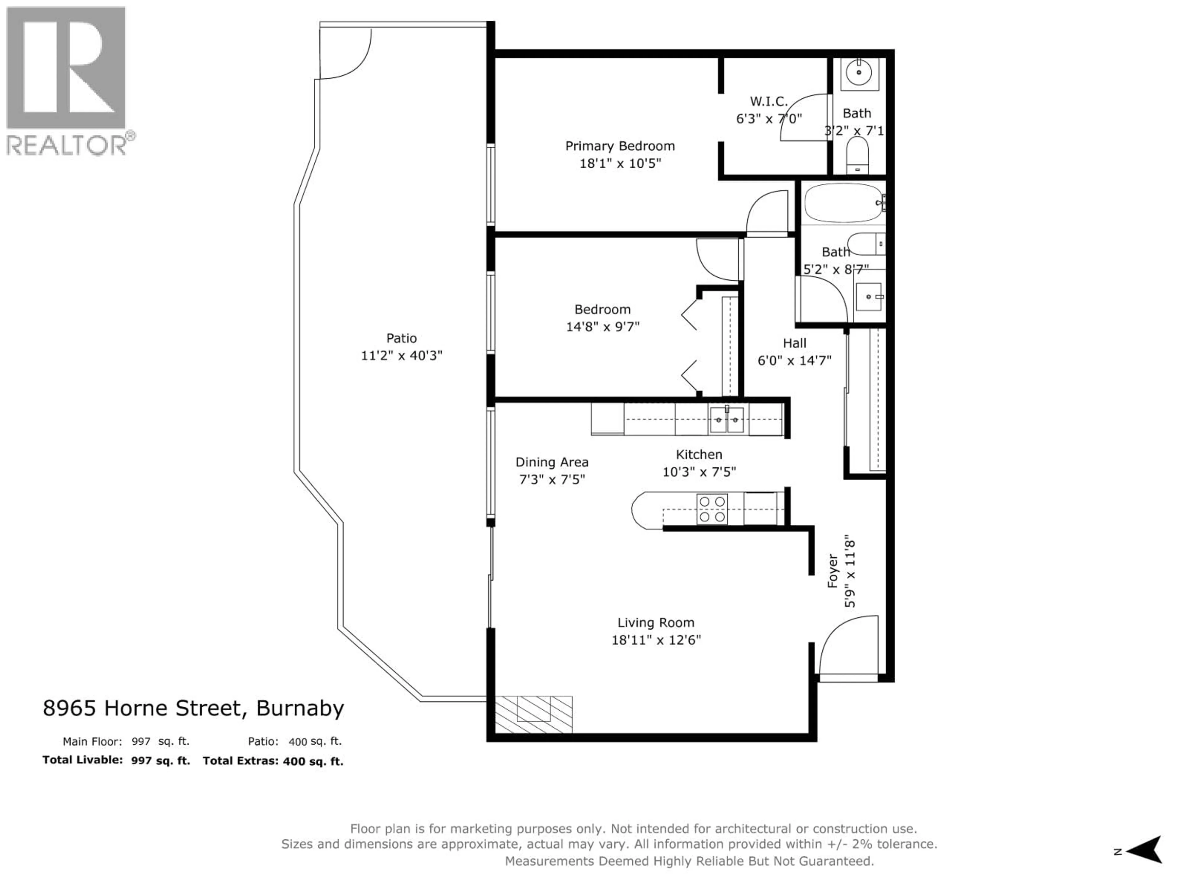 Floor plan for 8965 HORNE STREET, Burnaby British Columbia V3N4J8