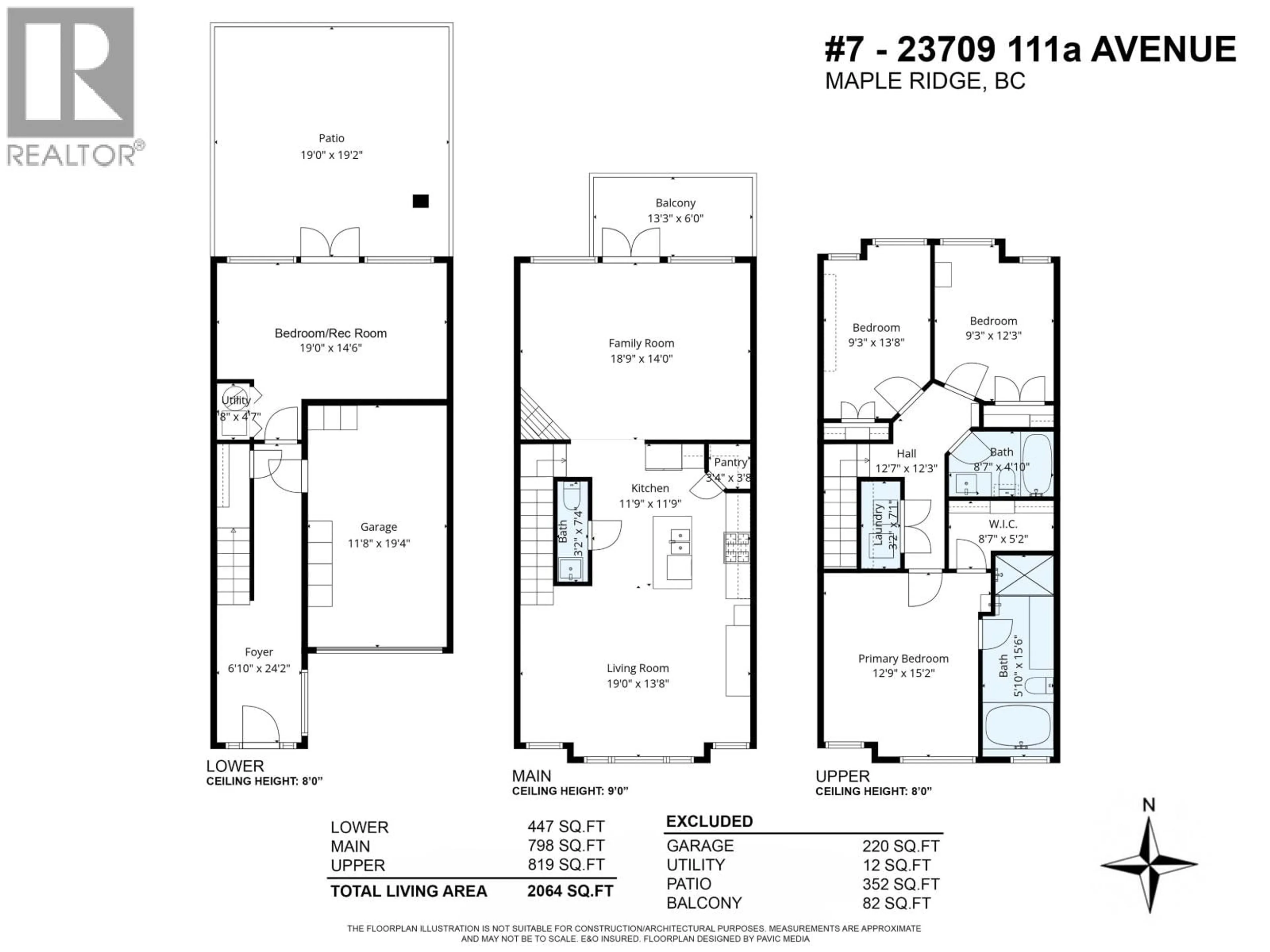 Floor plan for 7 - 23709 111A AVENUE, Maple Ridge British Columbia V2W0E5