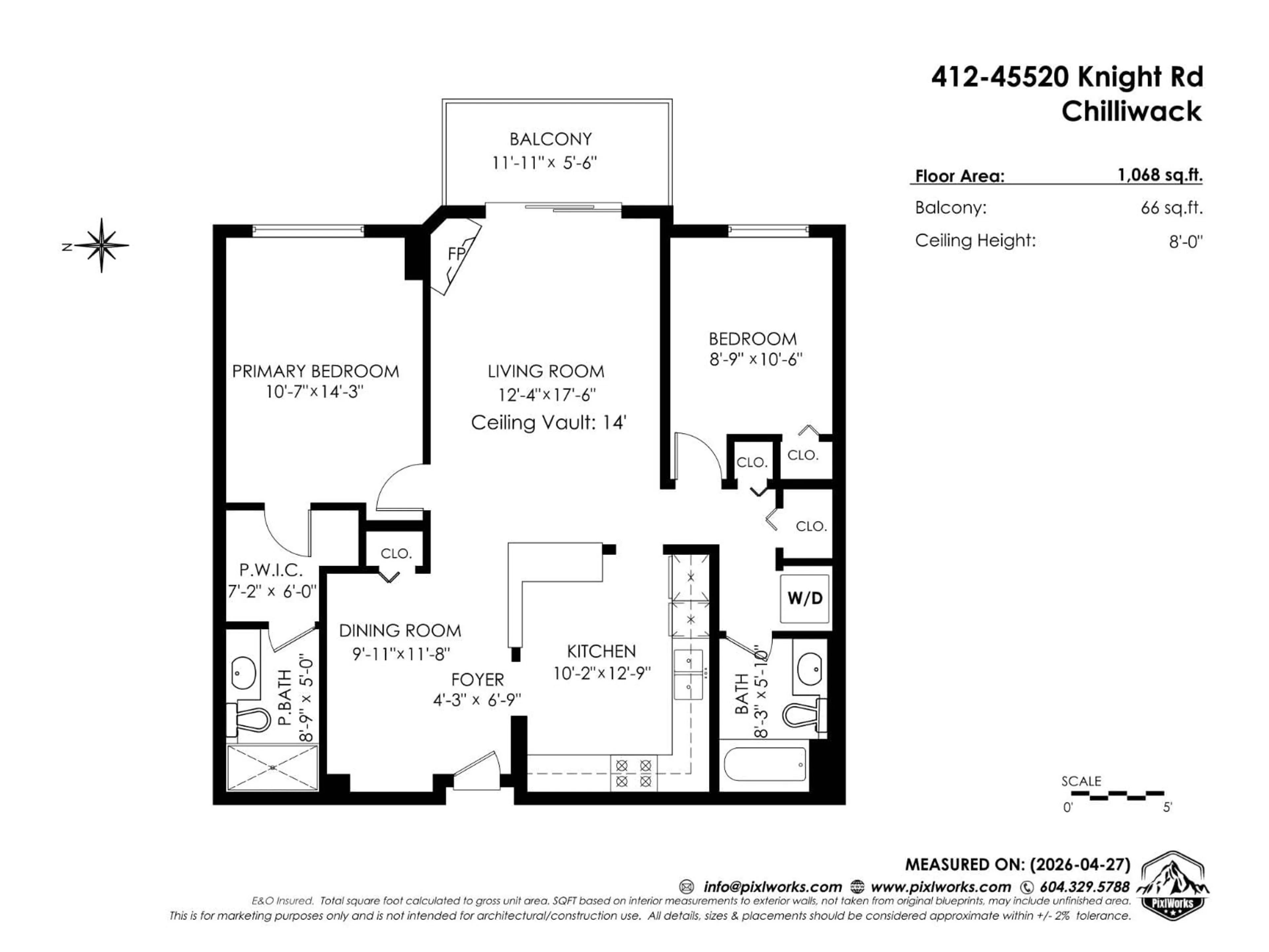 Floor plan for 413 - 45520 KNIGHT ROAD, Chilliwack British Columbia V2R3Z2