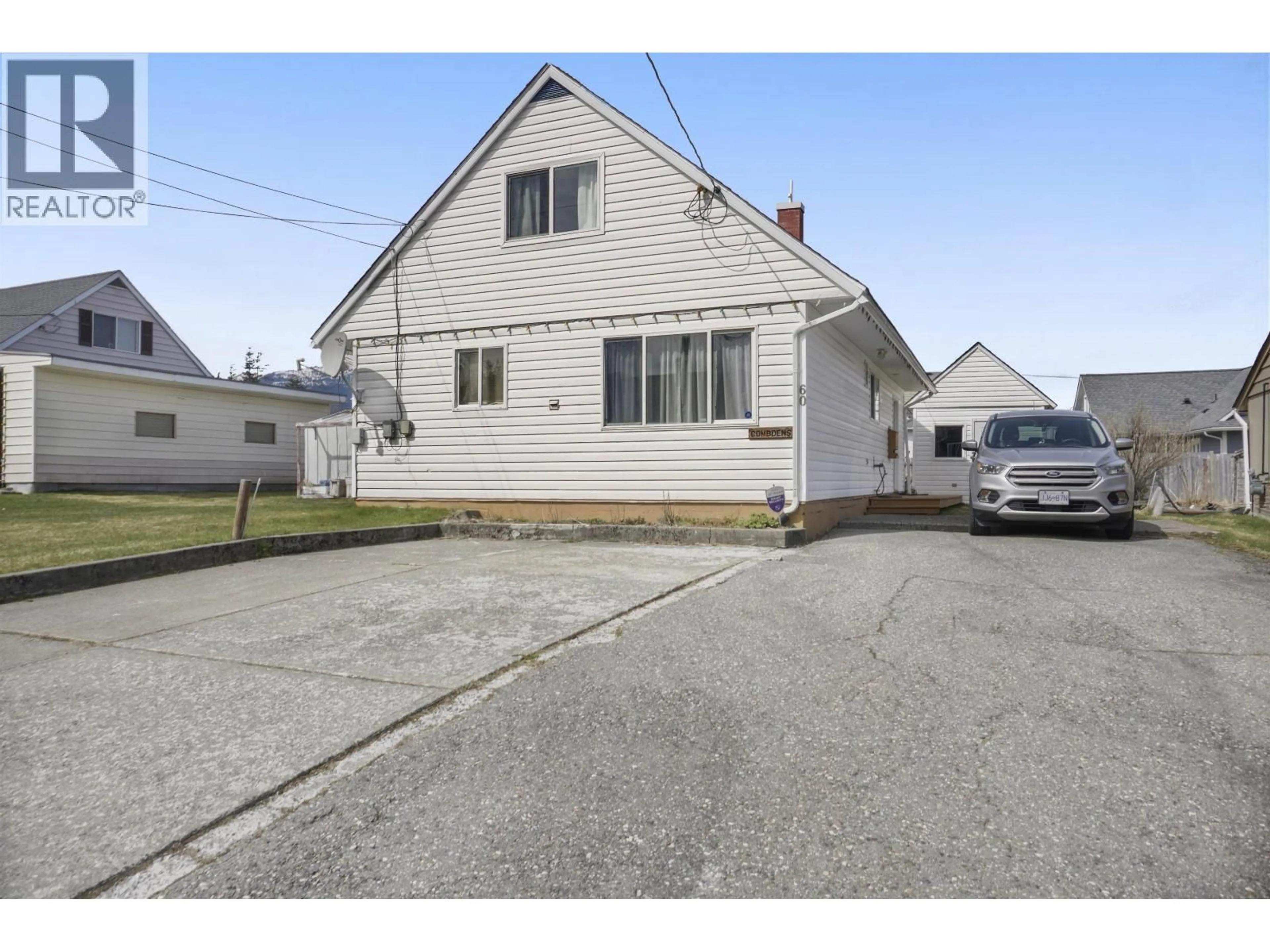 A pic from outside/outdoor area/front of a property/back of a property/a pic from drone, street for 60 SWALLOW STREET, Kitimat British Columbia V8C1K7
