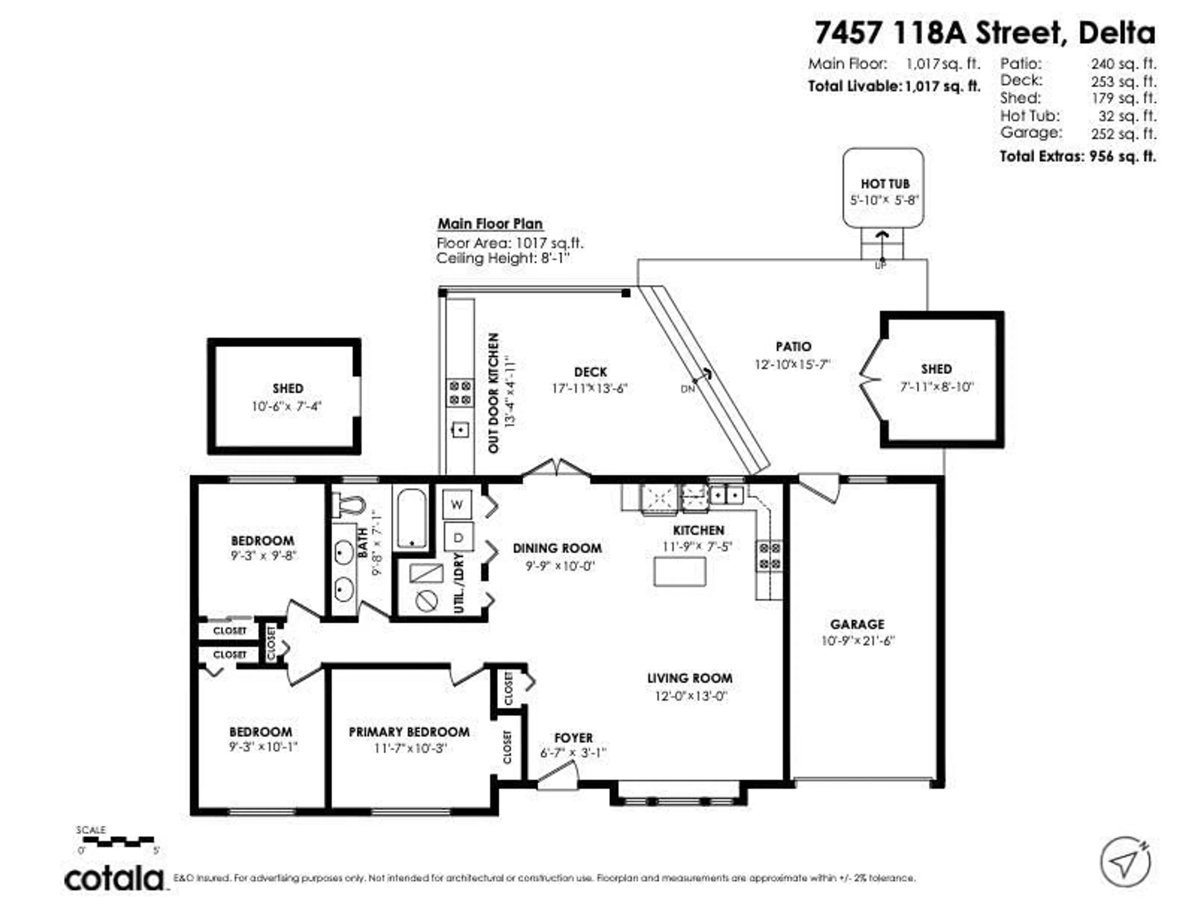 Floor plan for 7457 118A STREET, Delta British Columbia V4C6J8