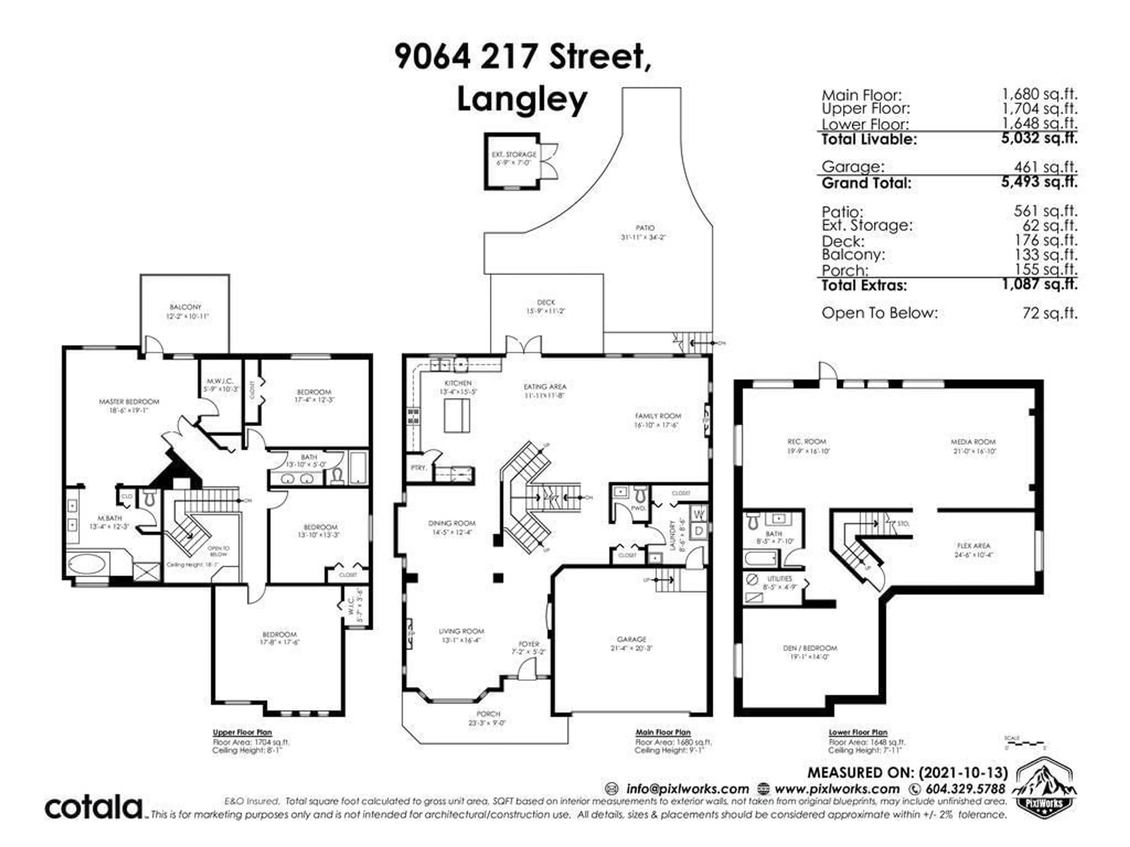 Floor plan for 9064 217 STREET, Langley British Columbia V1M4C9
