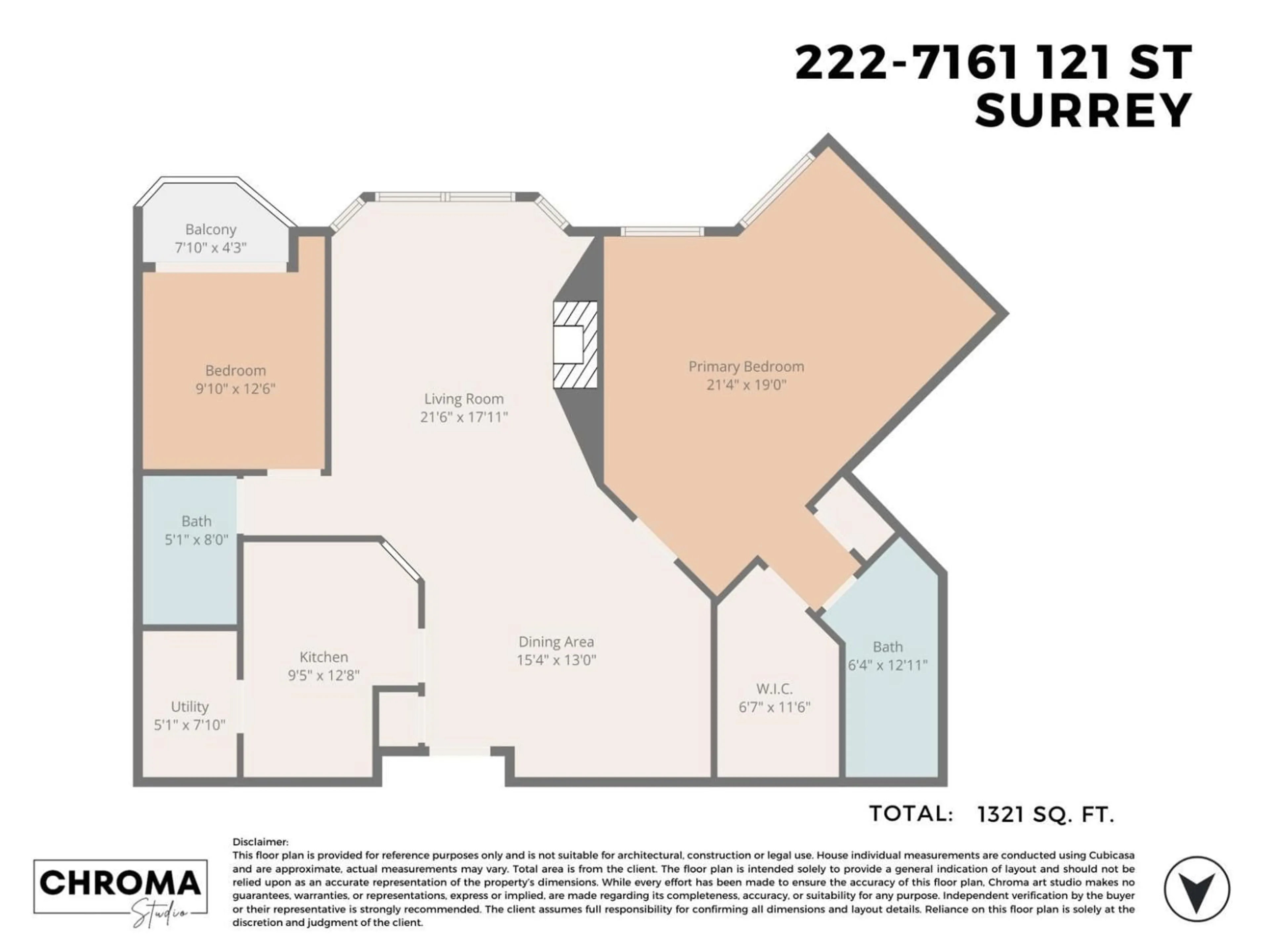 Floor plan for 222 - 7161 121 STREET, Surrey British Columbia V3W1G8