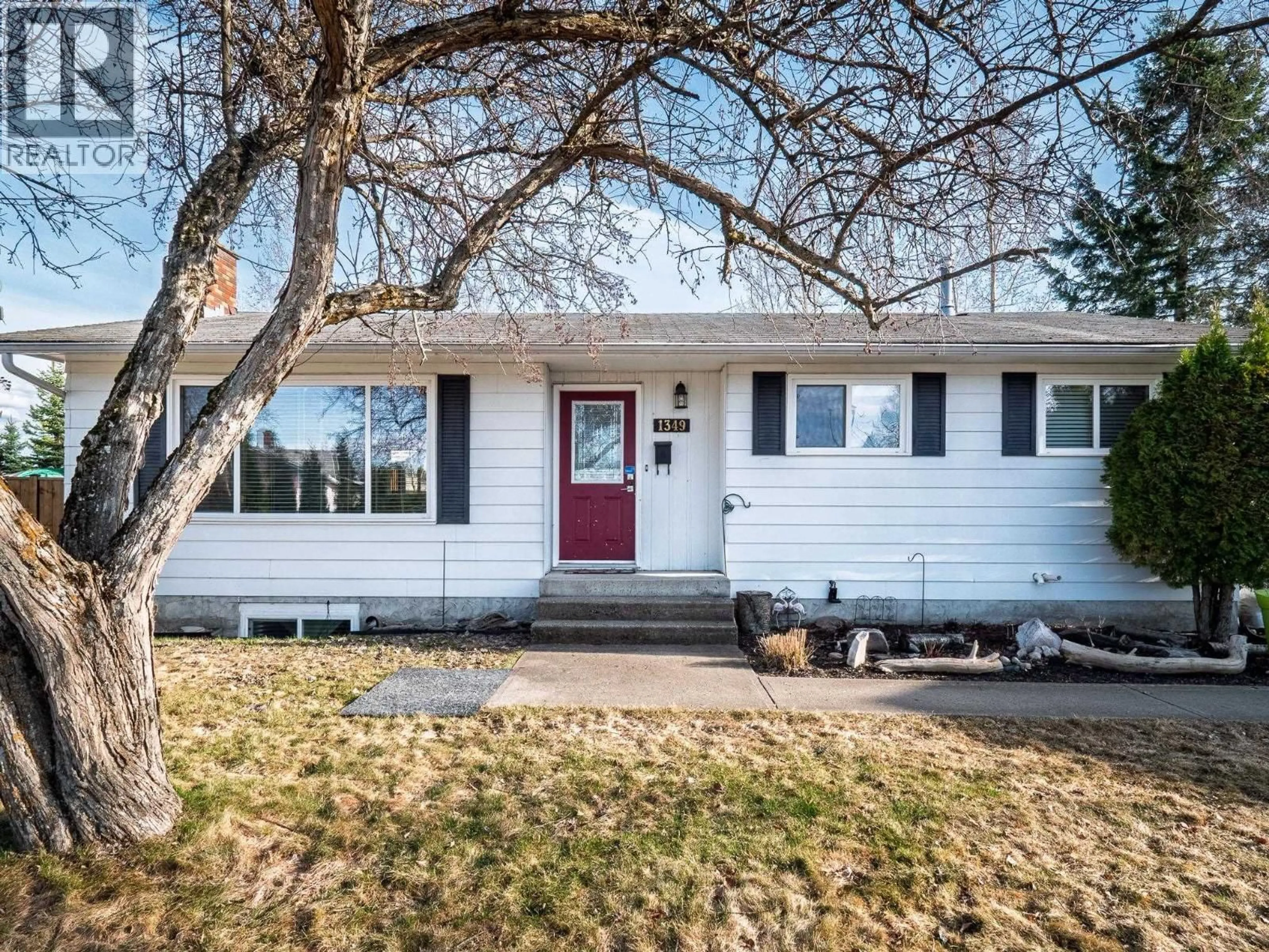 Home with vinyl exterior material, street for 1349 GENEVIEVE CRESCENT, Prince George British Columbia V2M4K5