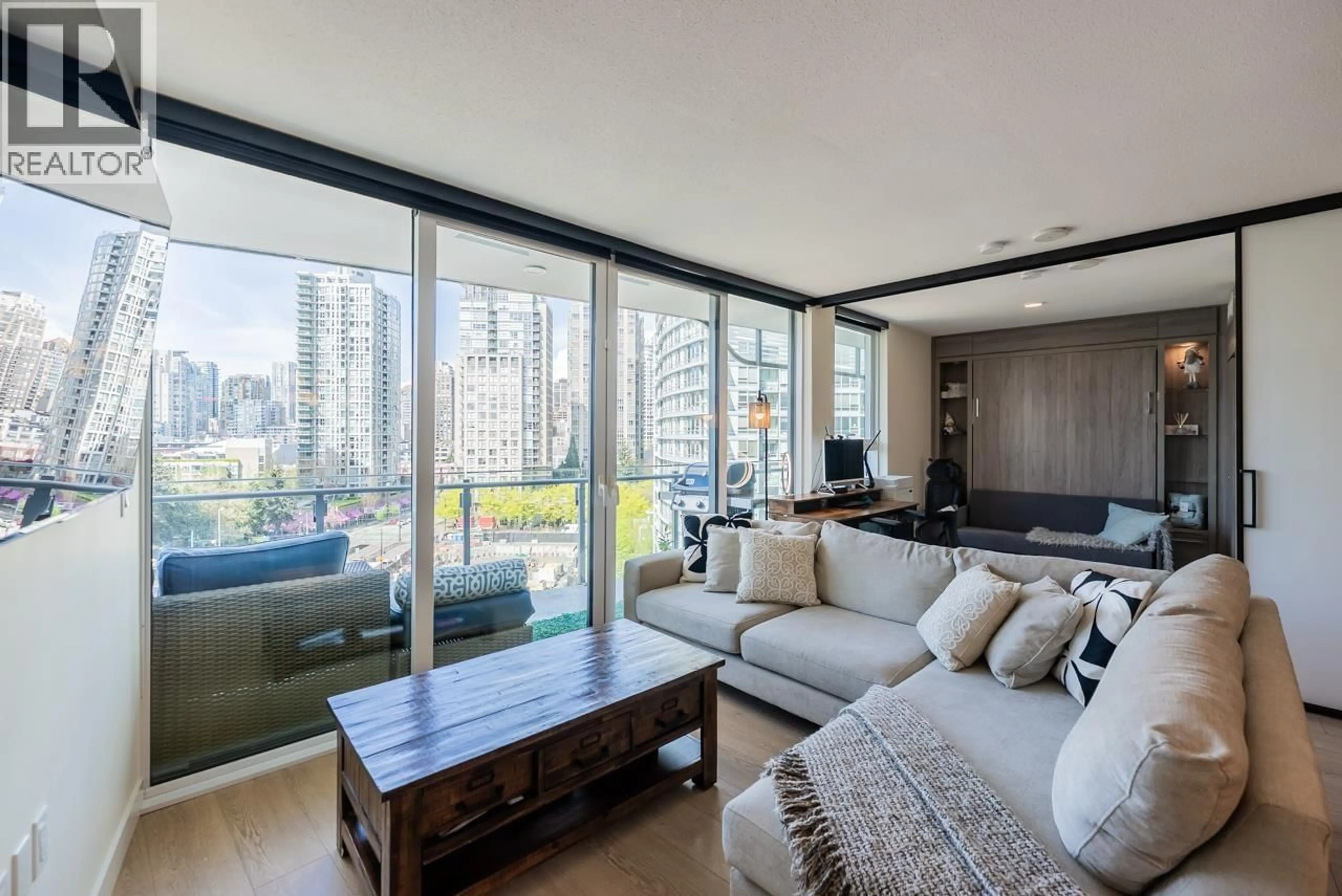 Living room with furniture, unknown for 1001 - 89 NELSON STREET, Vancouver British Columbia V6Z0E7