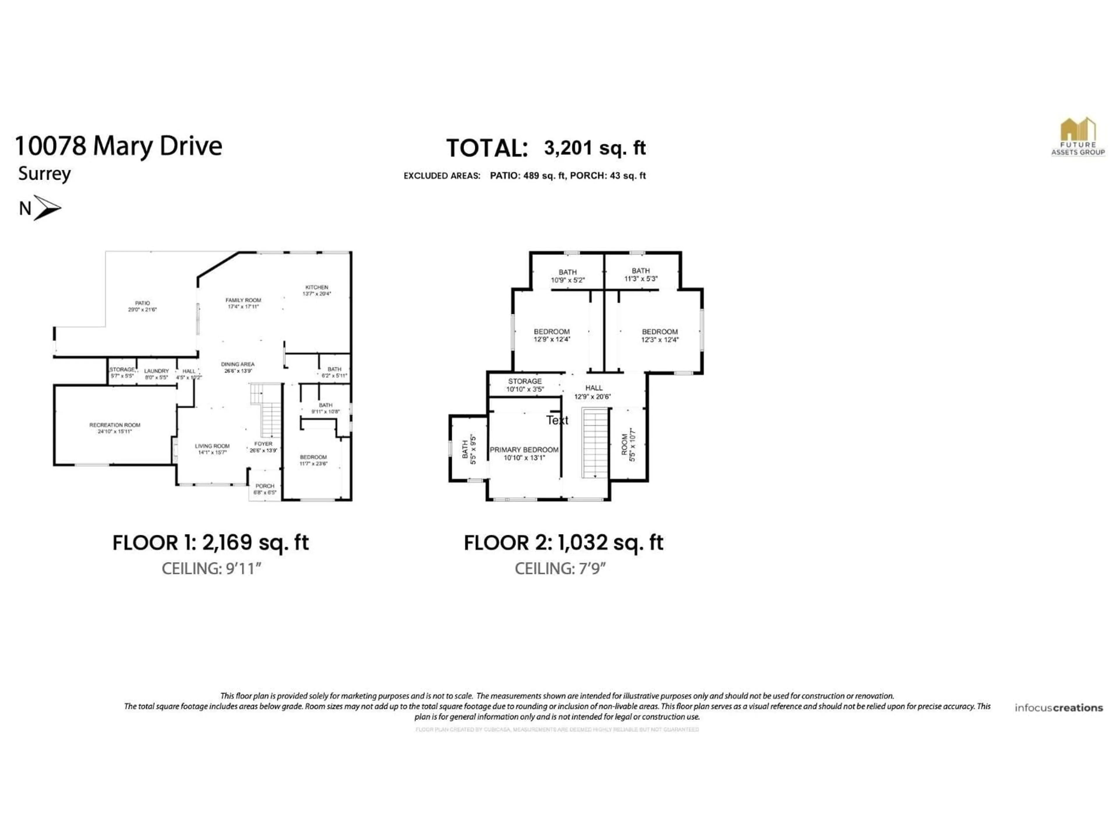Floor plan for 10078 MARY DRIVE, Surrey British Columbia V3V3B7
