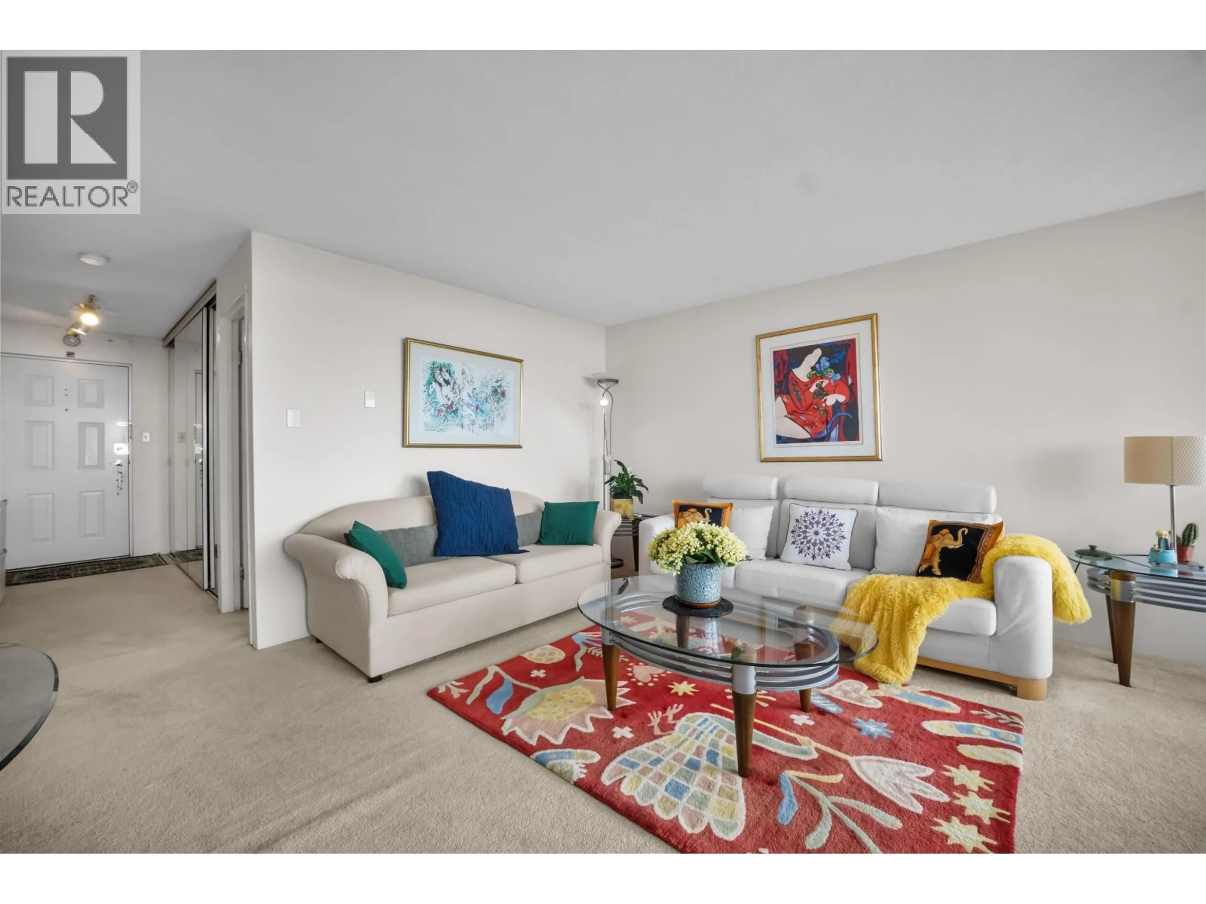 Living room with furniture, carpet floor for 1310 - 6631 MINORU BOULEVARD, Richmond British Columbia V6Y1Z1