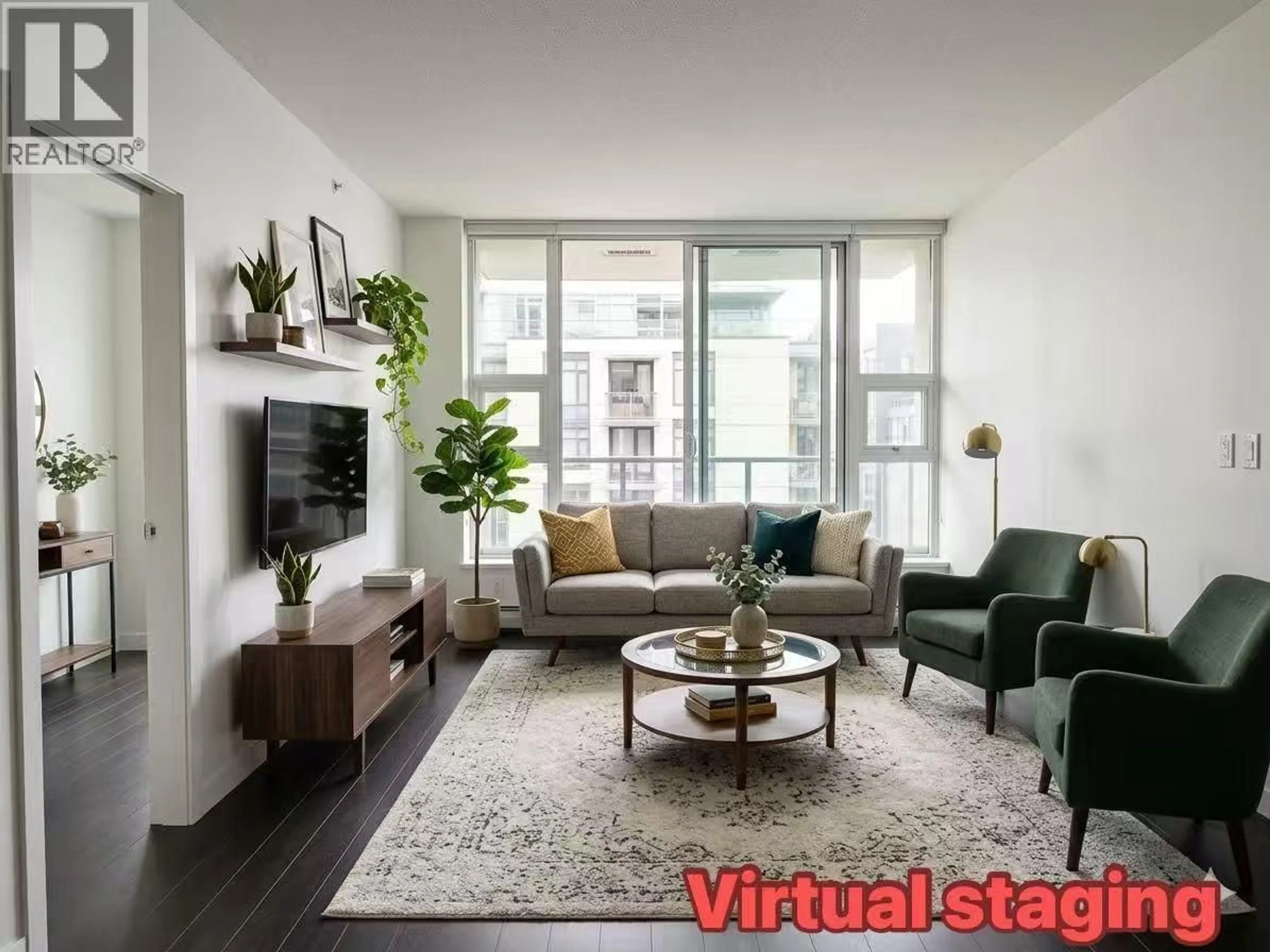 Living room with furniture, unknown for 1401 - 1708 COLUMBIA STREET, Vancouver British Columbia V5Y0H7