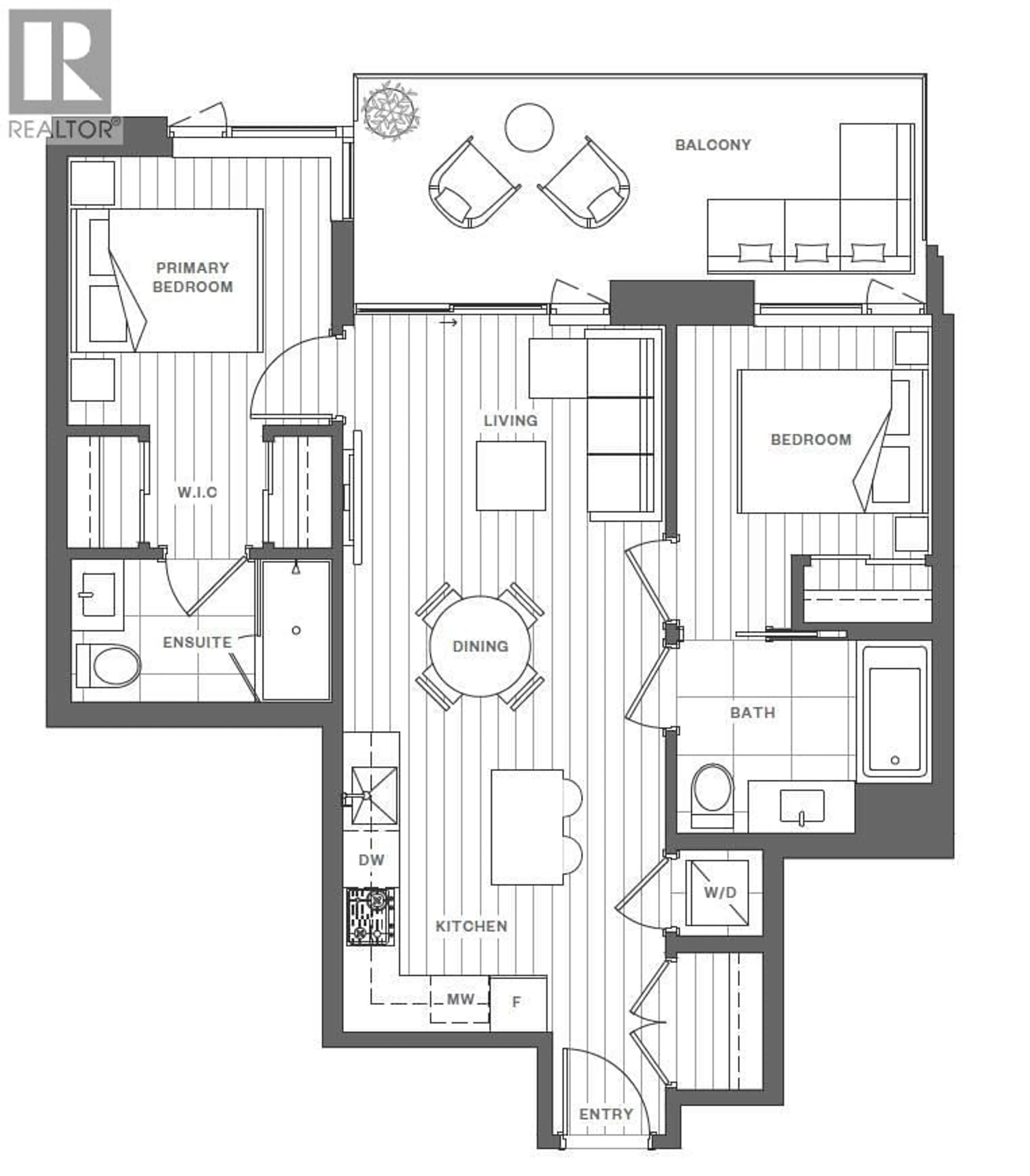 Floor plan for 1406 - 626 CLAREMONT STREET, Coquitlam British Columbia V3J0T1