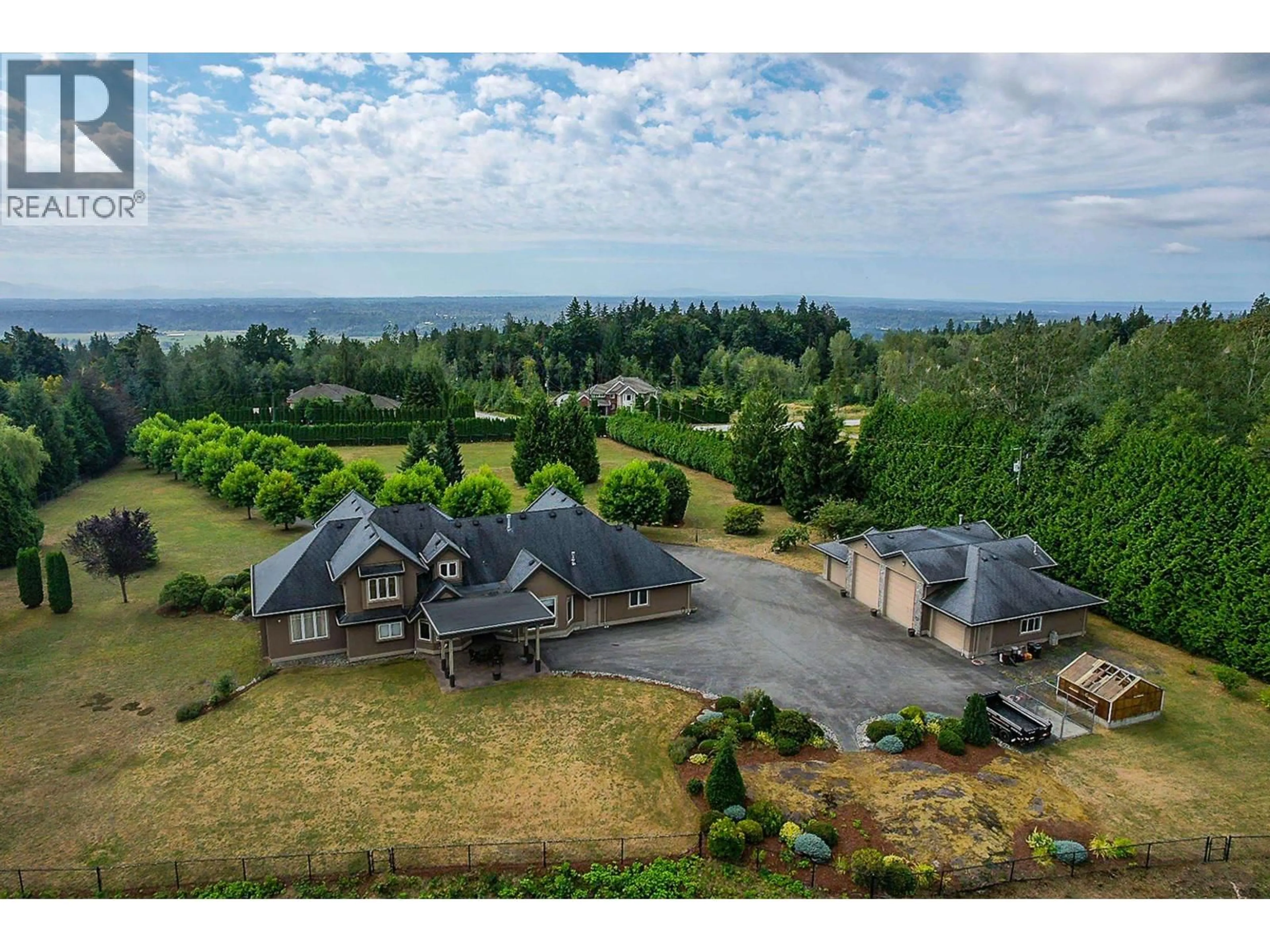 A pic from outside/outdoor area/front of a property/back of a property/a pic from drone, mountain view for 10270 ROLLEY CRESCENT, Maple Ridge British Columbia V2W1J9
