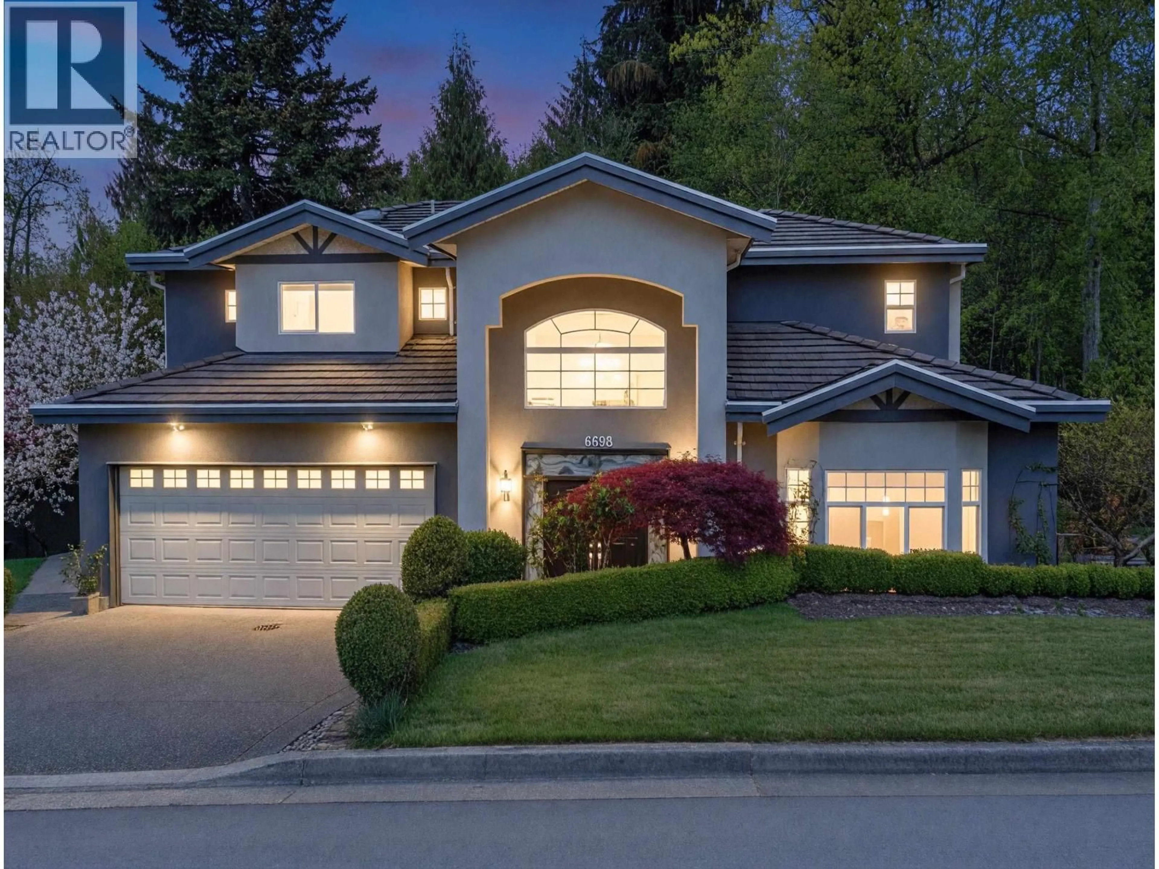 Home with vinyl exterior material, street for 6698 ALTRINGHAM COURT, Burnaby British Columbia V5E4J2