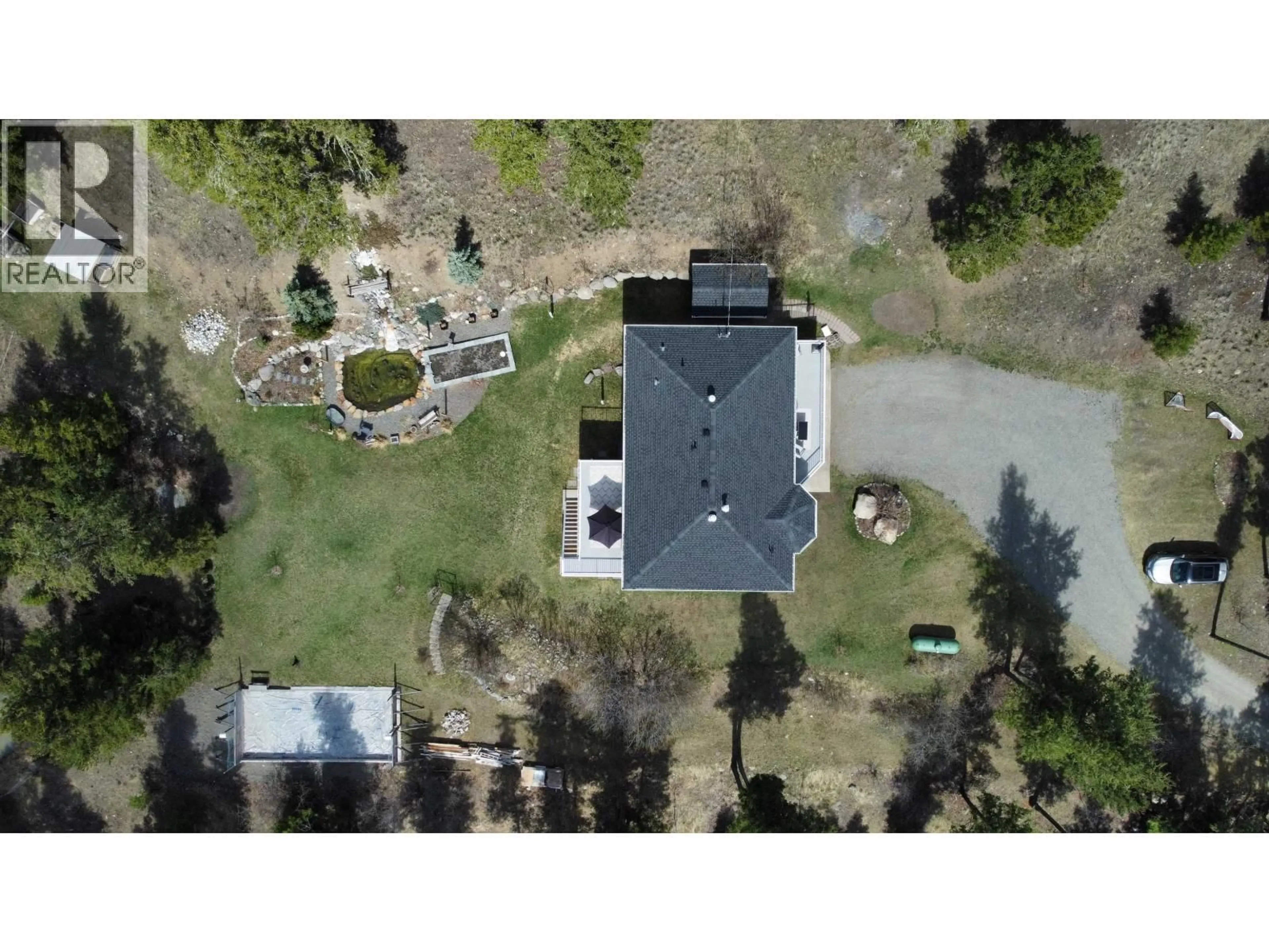 A pic from outside/outdoor area/front of a property/back of a property/a pic from drone, unknown for 747 CHIMNEY VALLEY ROAD, Williams Lake British Columbia V2G4W4