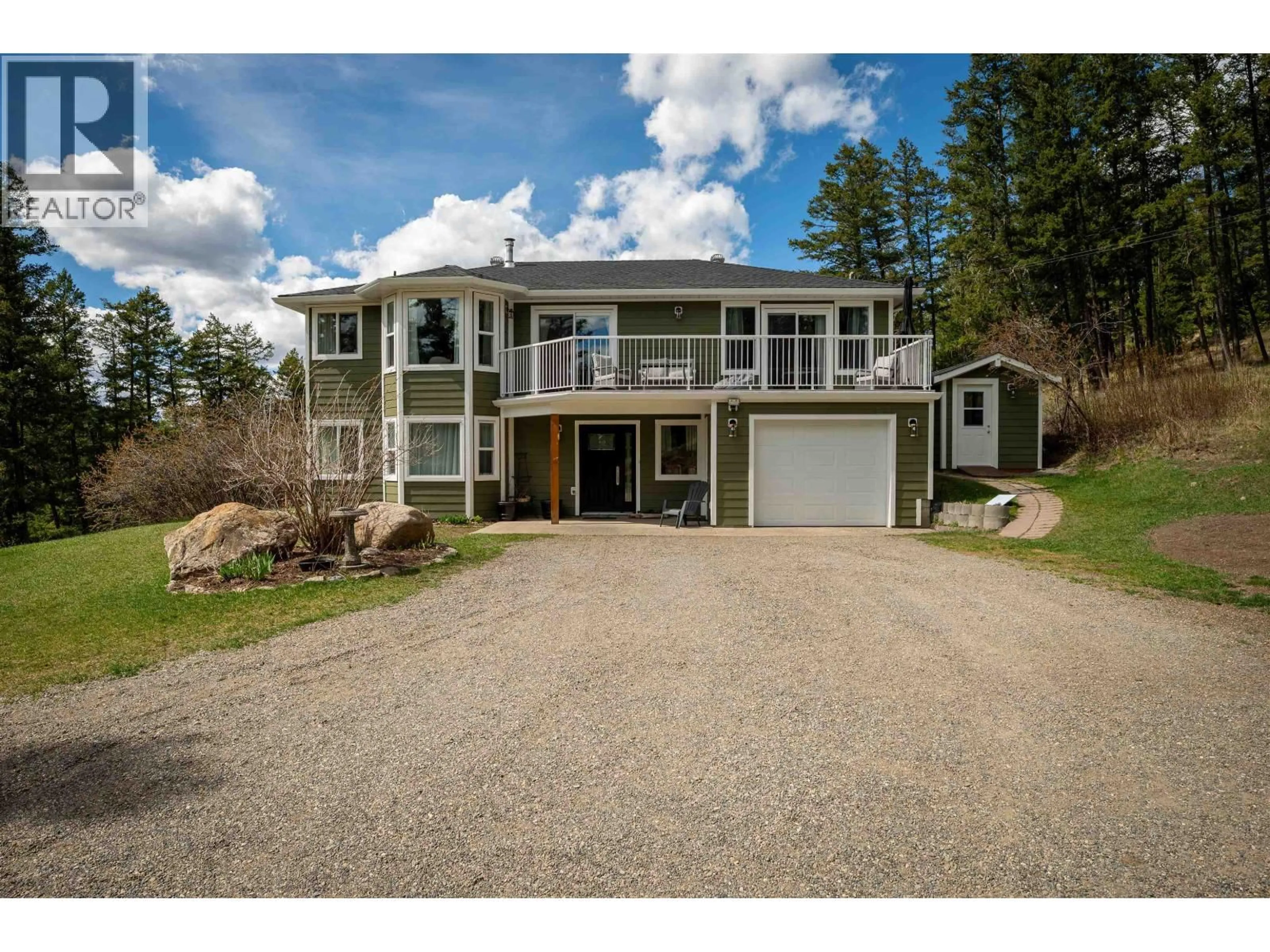 A pic from outside/outdoor area/front of a property/back of a property/a pic from drone, unknown for 747 CHIMNEY VALLEY ROAD, Williams Lake British Columbia V2G4W4