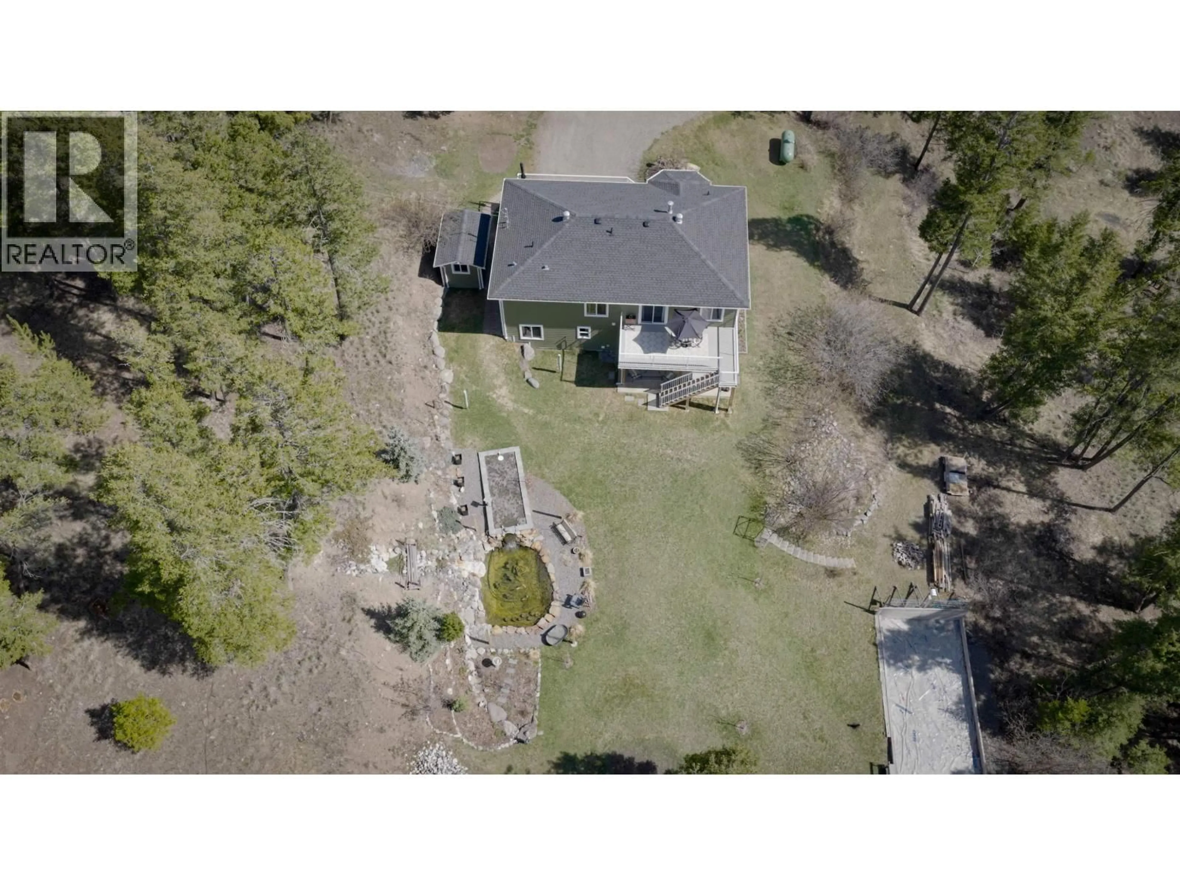 A pic from outside/outdoor area/front of a property/back of a property/a pic from drone, unknown for 747 CHIMNEY VALLEY ROAD, Williams Lake British Columbia V2G4W4