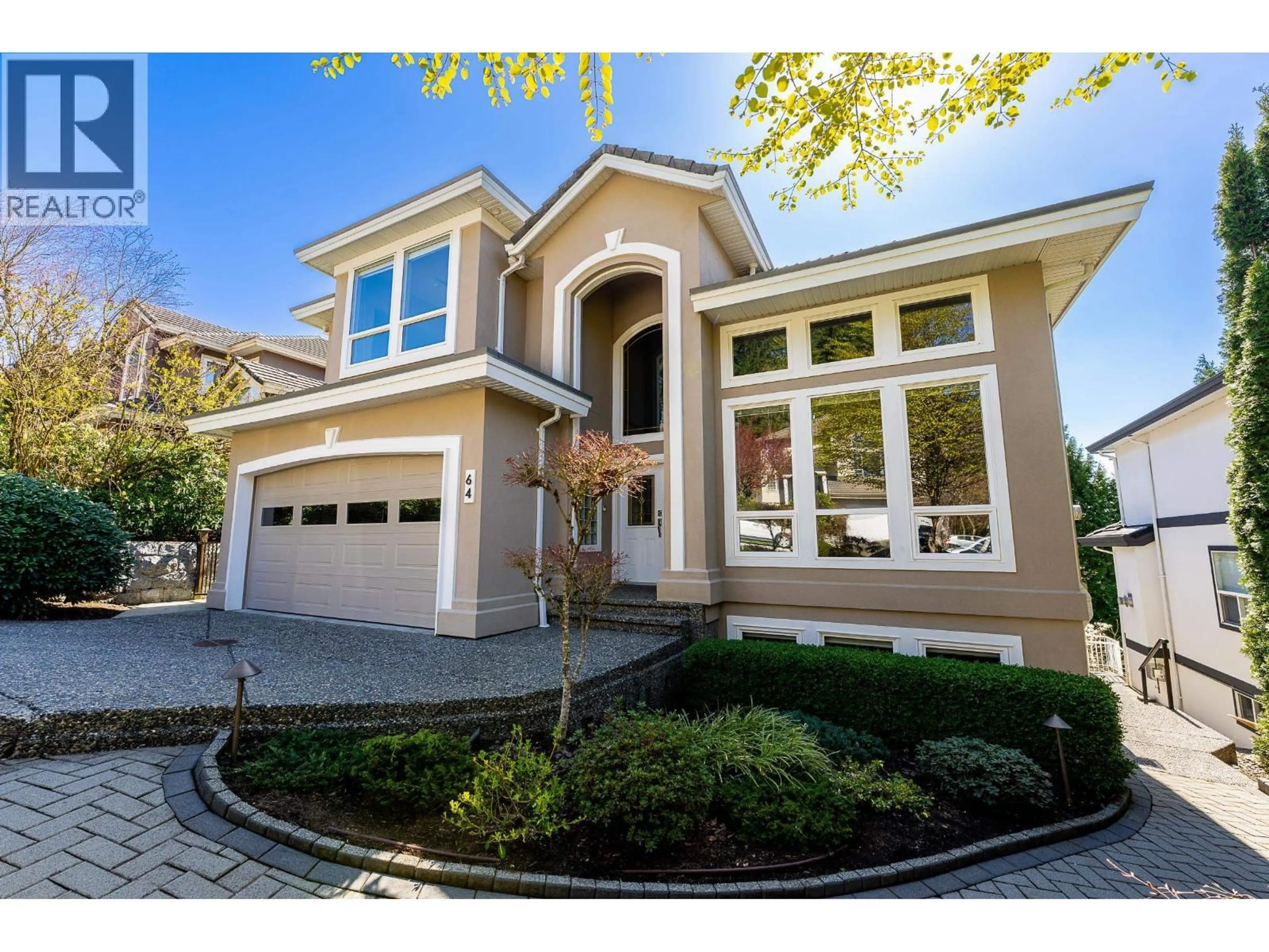 Home with vinyl exterior material, street for 64 WILKES CREEK DRIVE, Port Moody British Columbia V3H4Z9