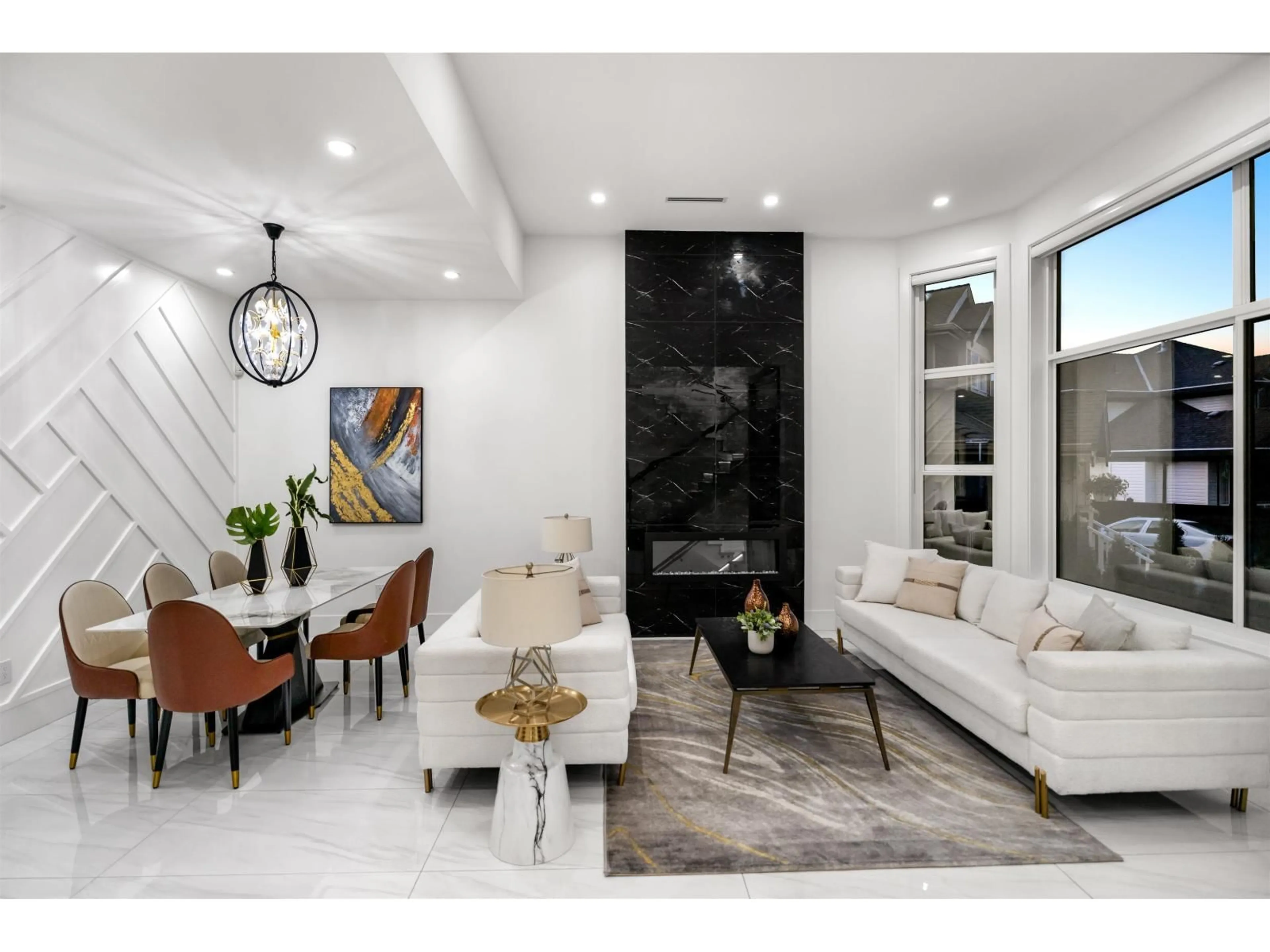 Living room with furniture, ceramic/tile floor for 18446 68A AVENUE, Surrey British Columbia V3S9H9