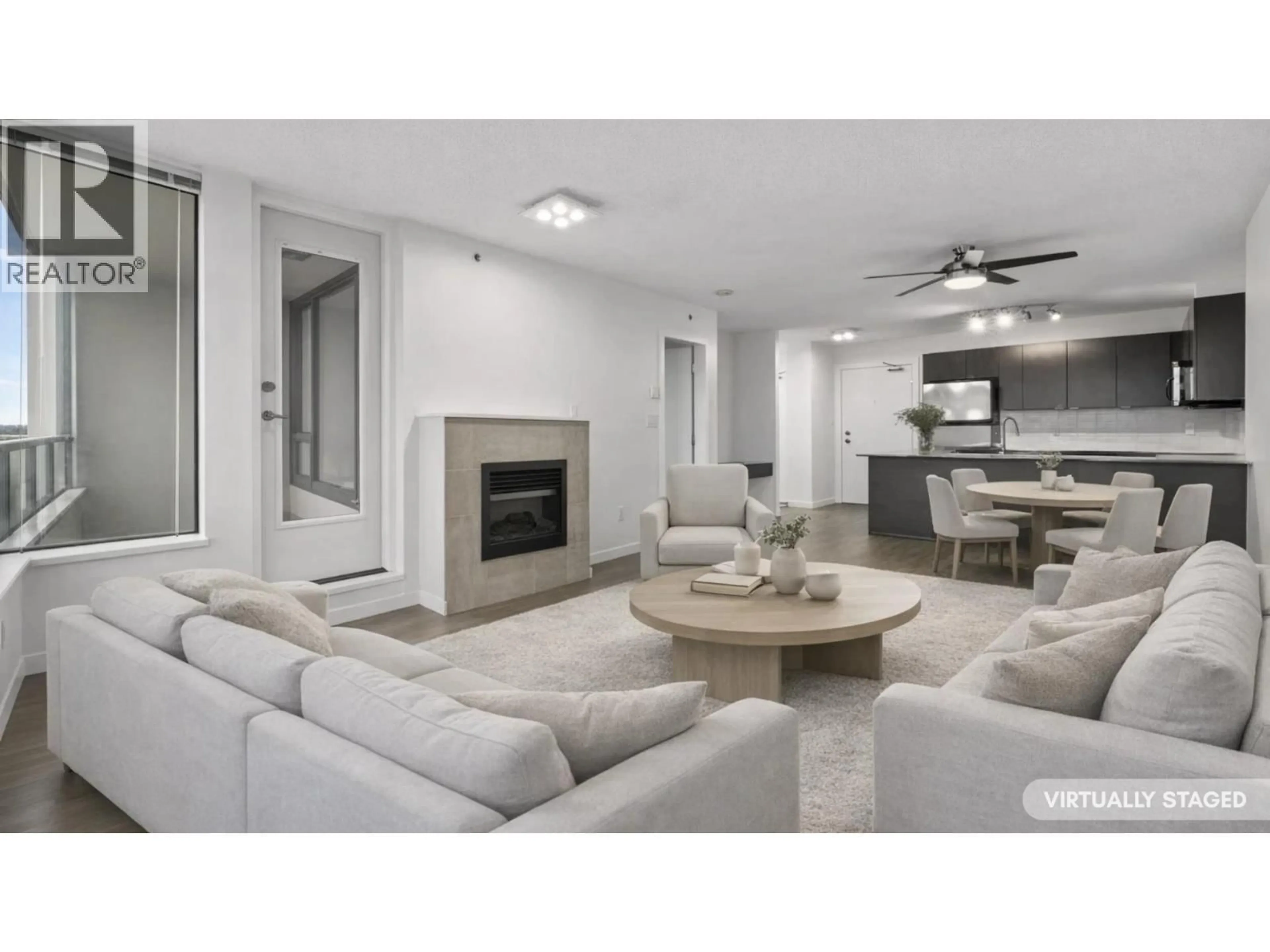 Living room with furniture, ceramic/tile floor for 903 - 4182 DAWSON STREET, Burnaby British Columbia V5C0A2