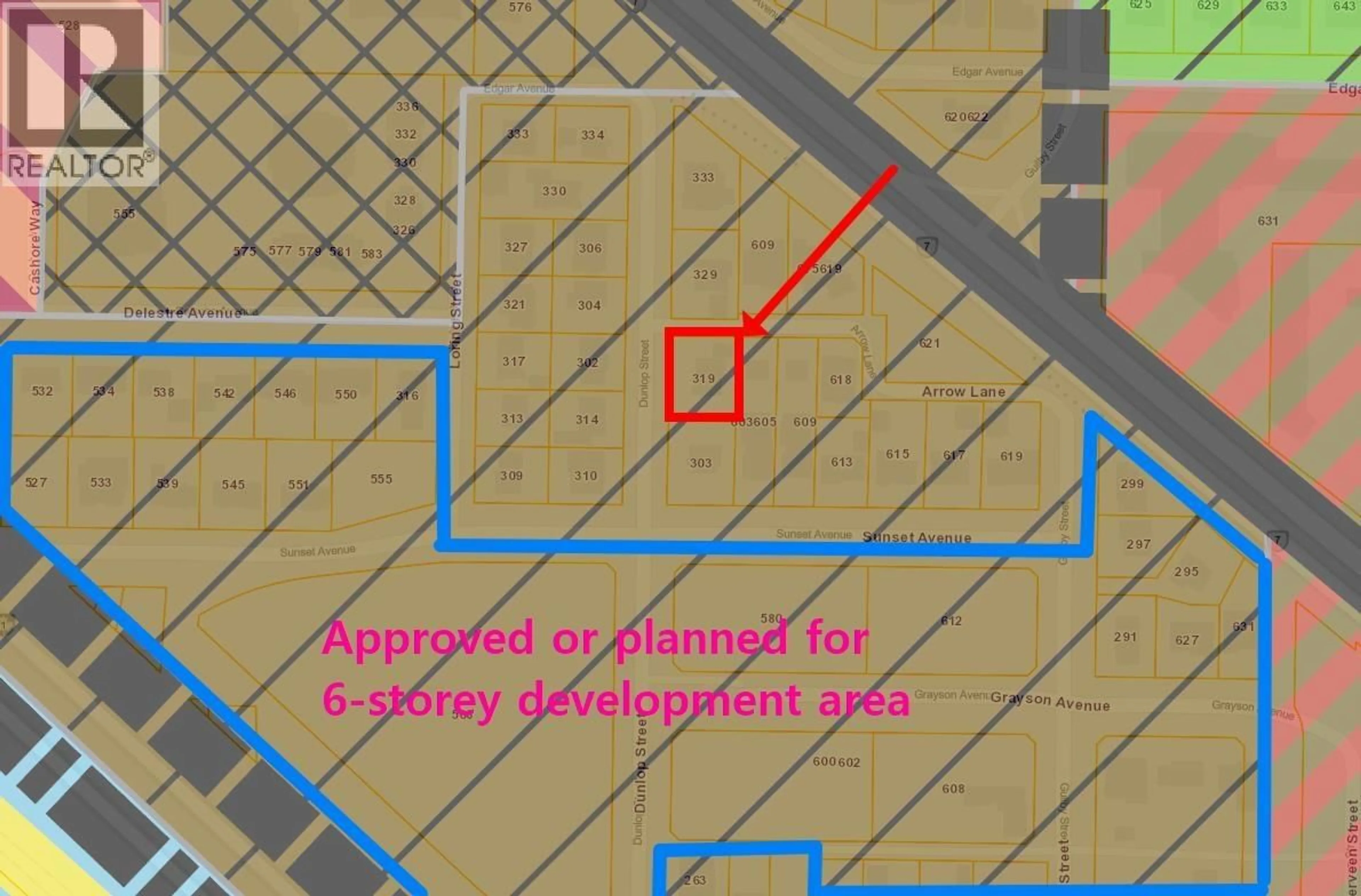 Picture of a map for 319 DUNLOP STREET, Coquitlam British Columbia V3K3X3