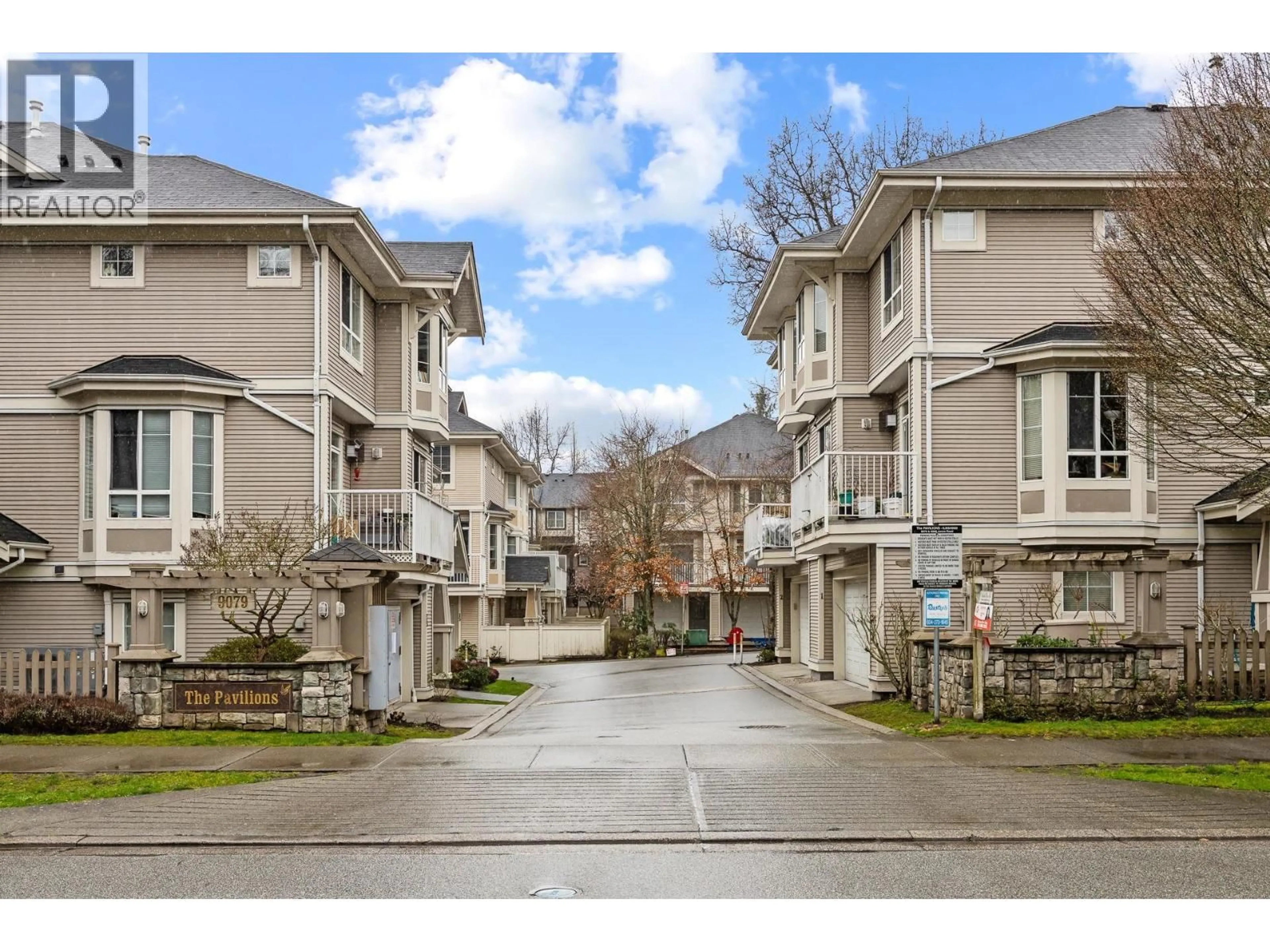 A pic from outside/outdoor area/front of a property/back of a property/a pic from drone, street for 18 - 9079 JONES ROAD, Richmond British Columbia V6Y4G9