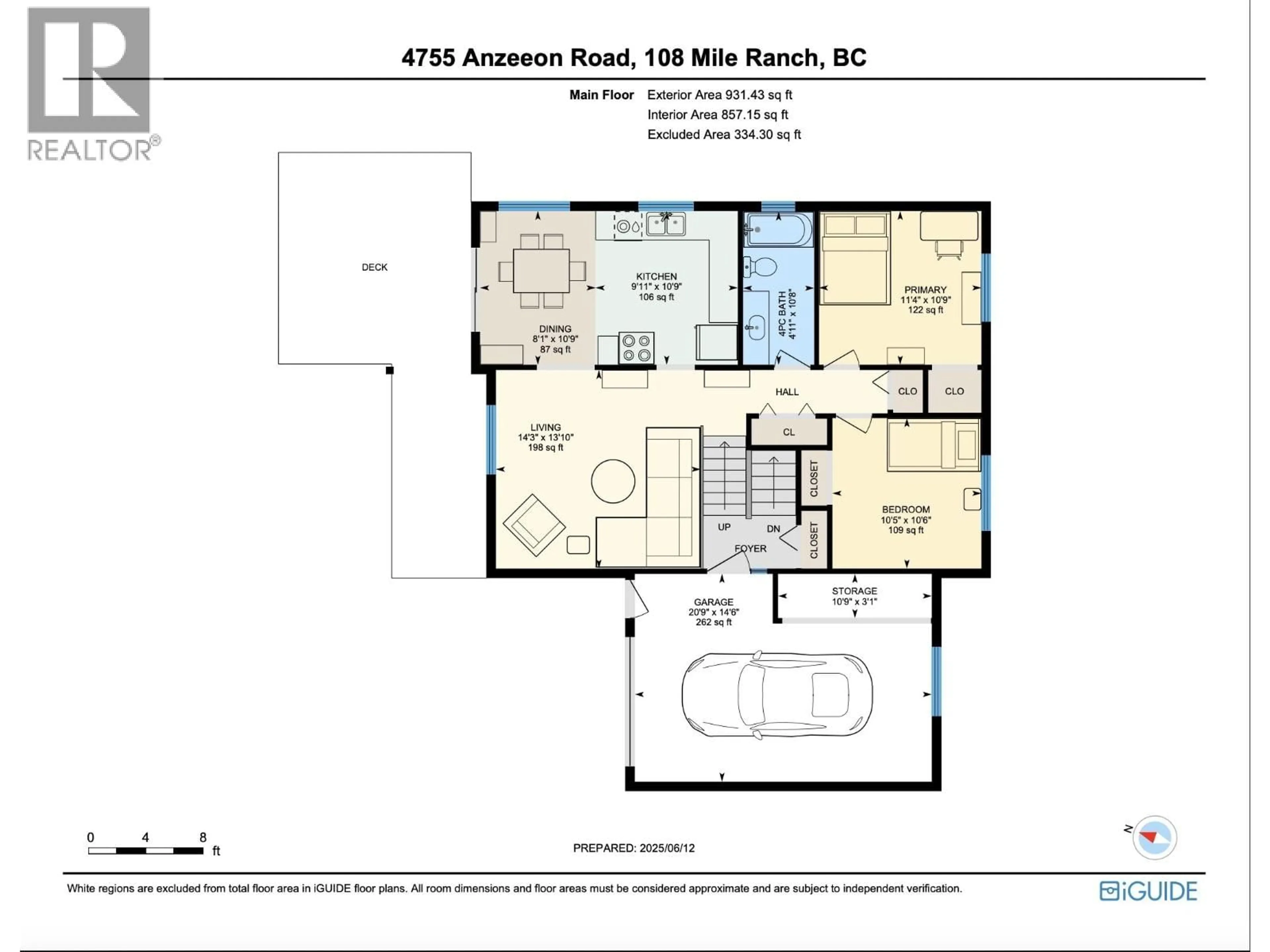 Floor plan for 4755 ANZEEON ROAD, 108 Mile Ranch British Columbia V0K2Z0