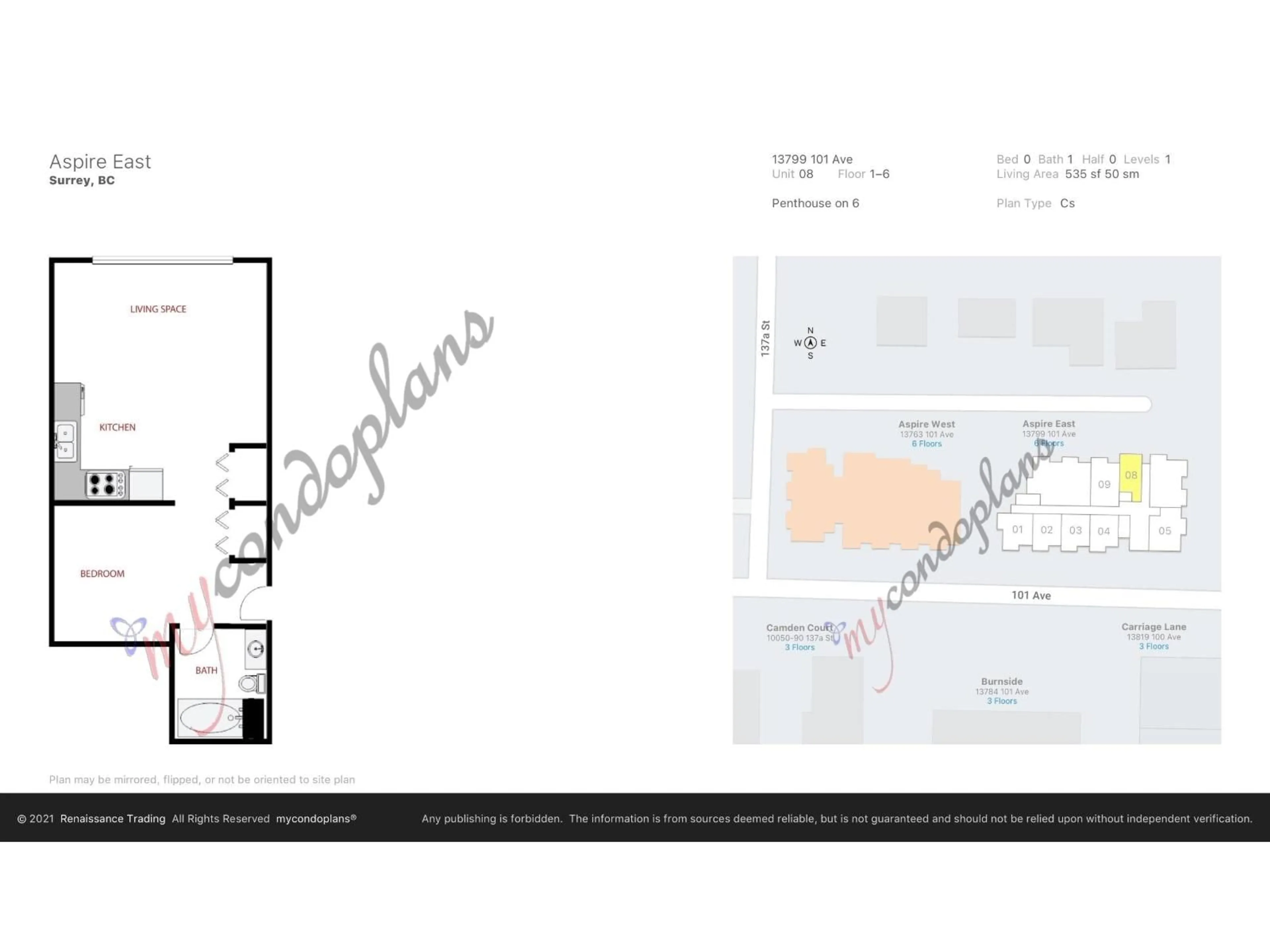 Floor plan for 408 - 13799 101 AVENUE, Surrey British Columbia V3T0N9